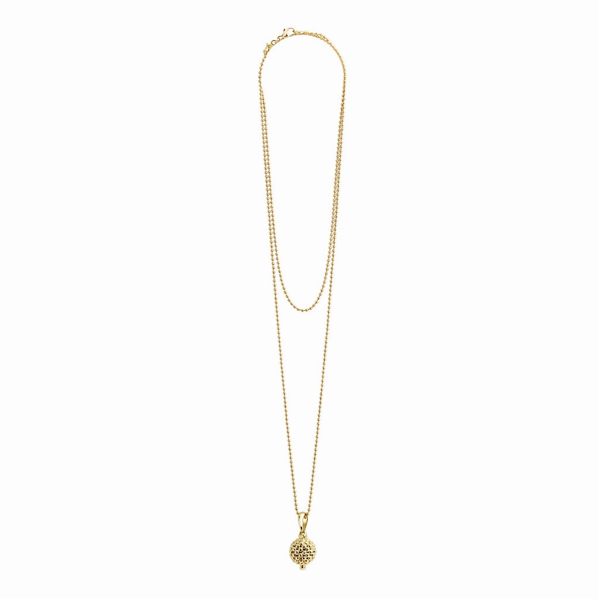 Caviar Gold 18K Gold Caviar Beaded Pendant Necklace