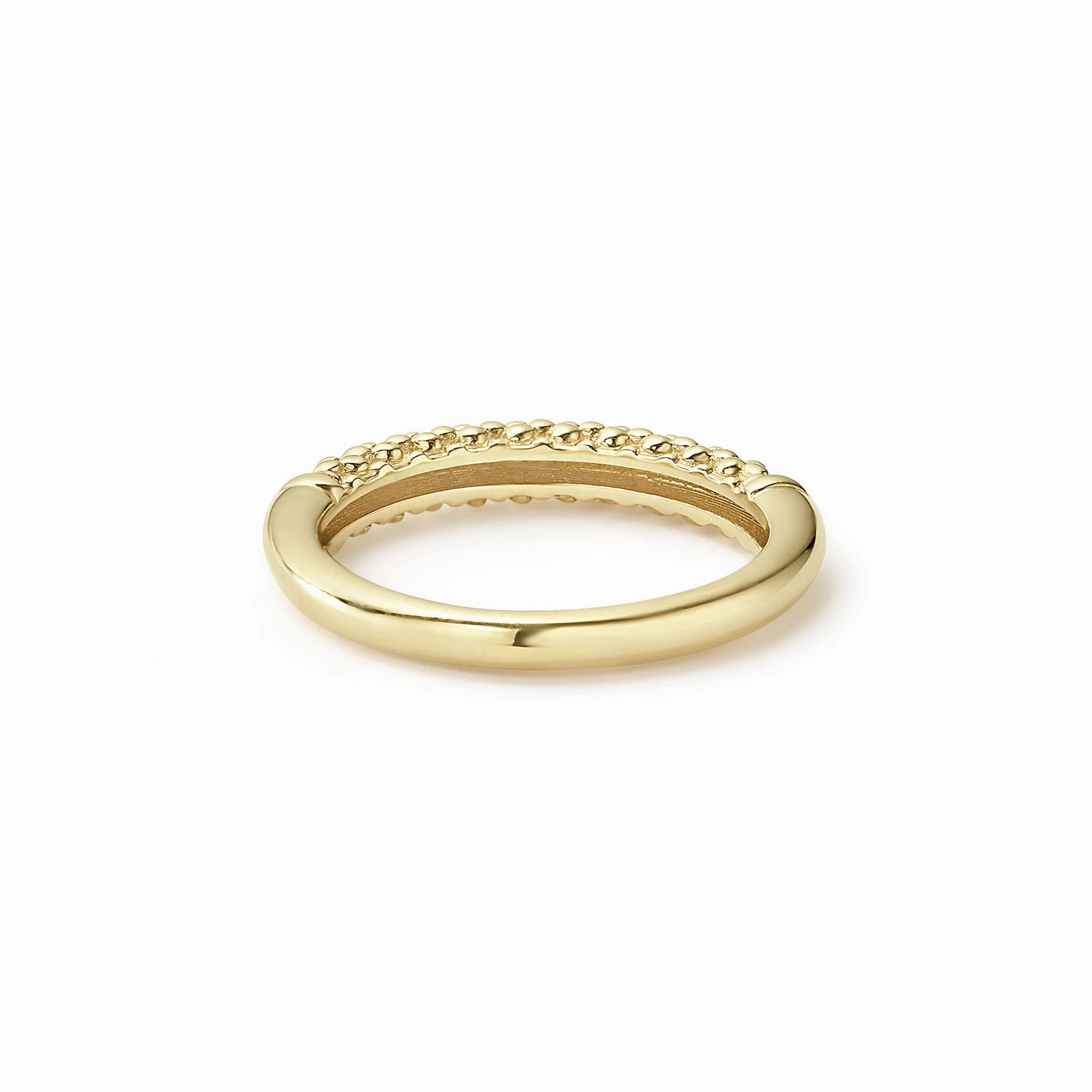 Caviar Gold 18K Gold Caviar Beaded Stacking Ring