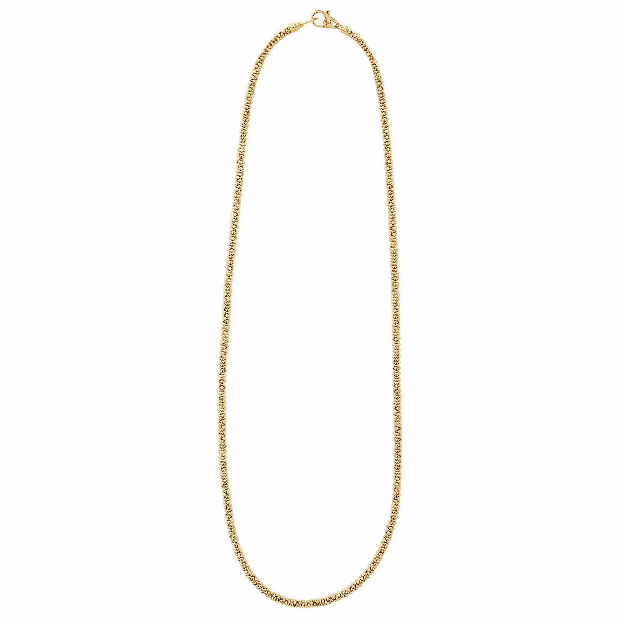 Caviar Gold 18K Gold Caviar Necklace 3mm
