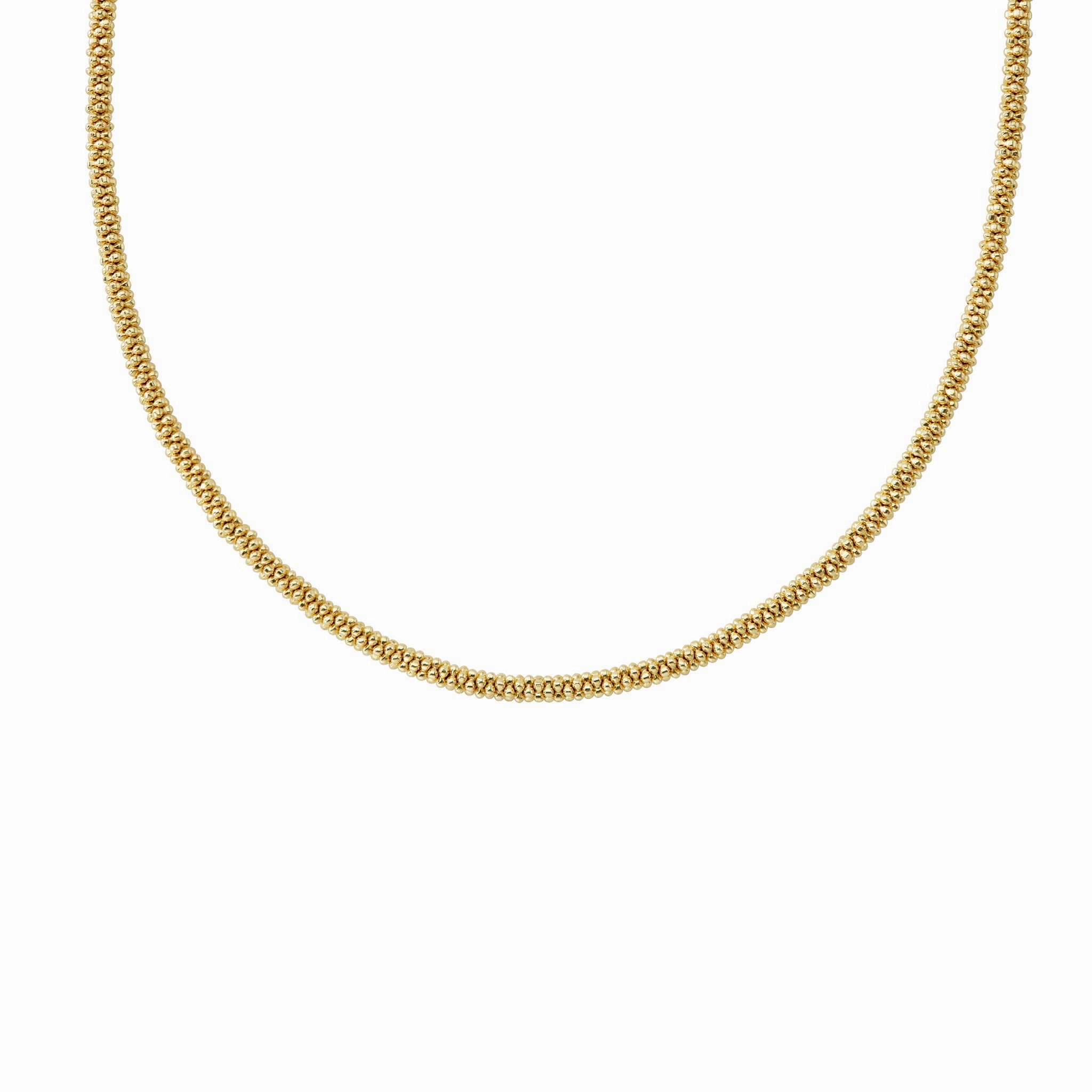 Caviar Gold 18K Gold Caviar Necklace 3mm