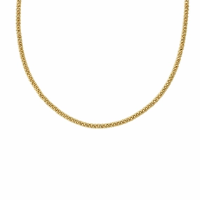 Caviar Gold 18K Gold Caviar Necklace 3mm
