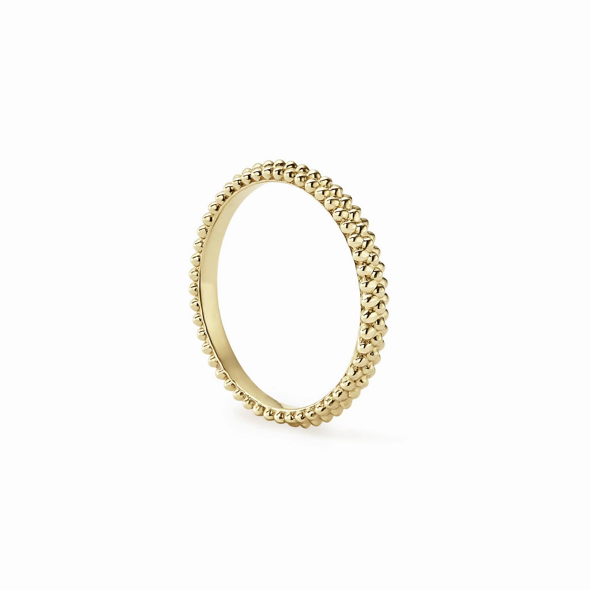 Caviar Gold 18K Gold Caviar Stacking Ring