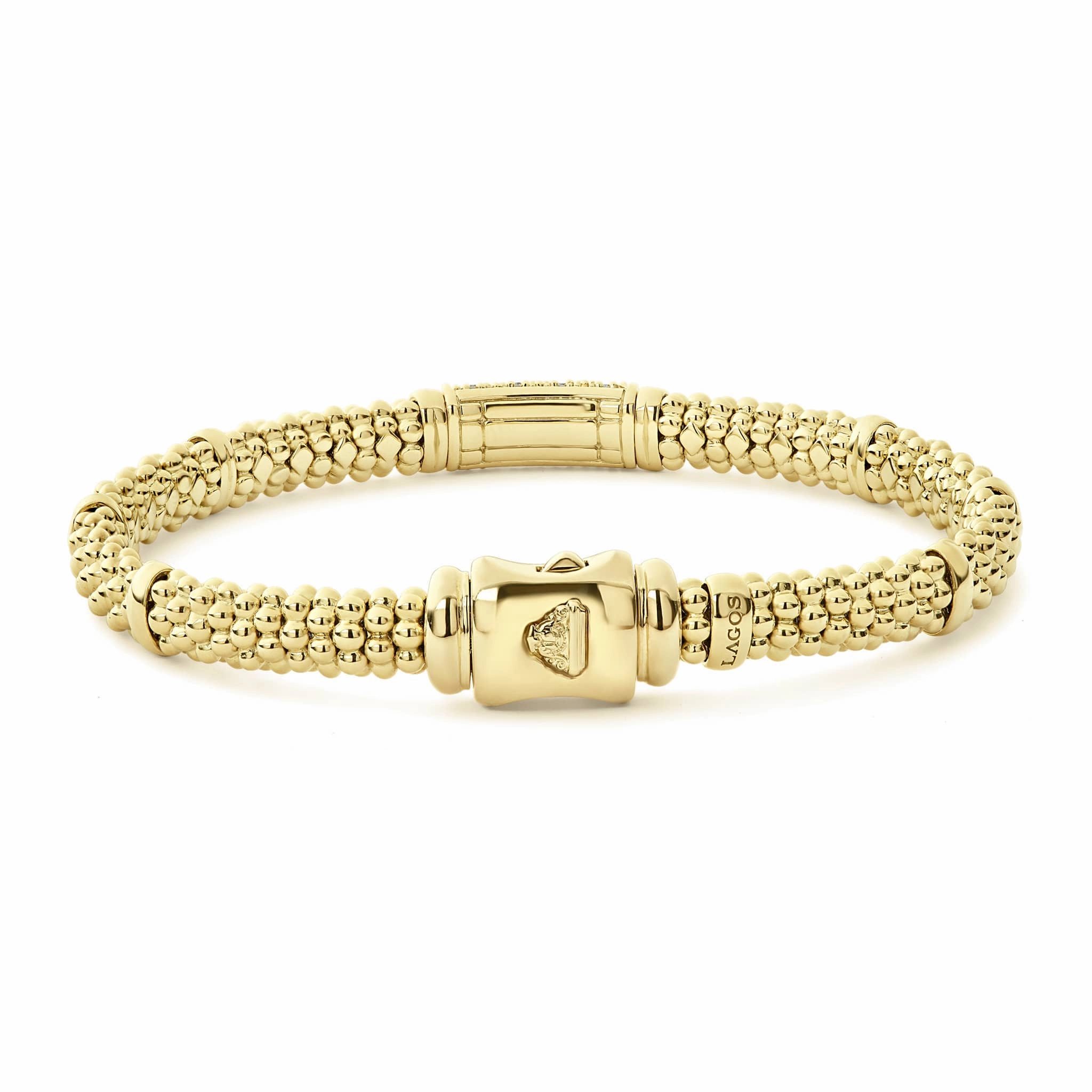Caviar Gold 18K Gold Diamond Bracelet | 6mm