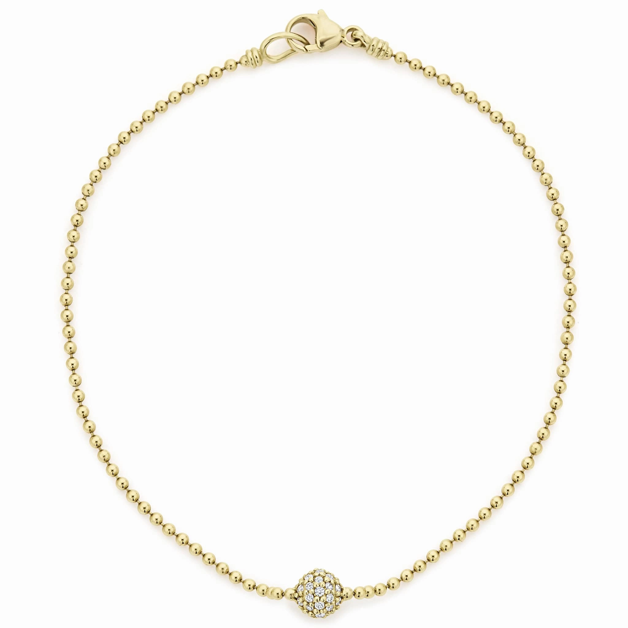 Caviar Gold 18K Gold Diamond Sphere Bracelet