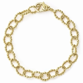 Caviar Gold 18K Gold Large Link Bracelet