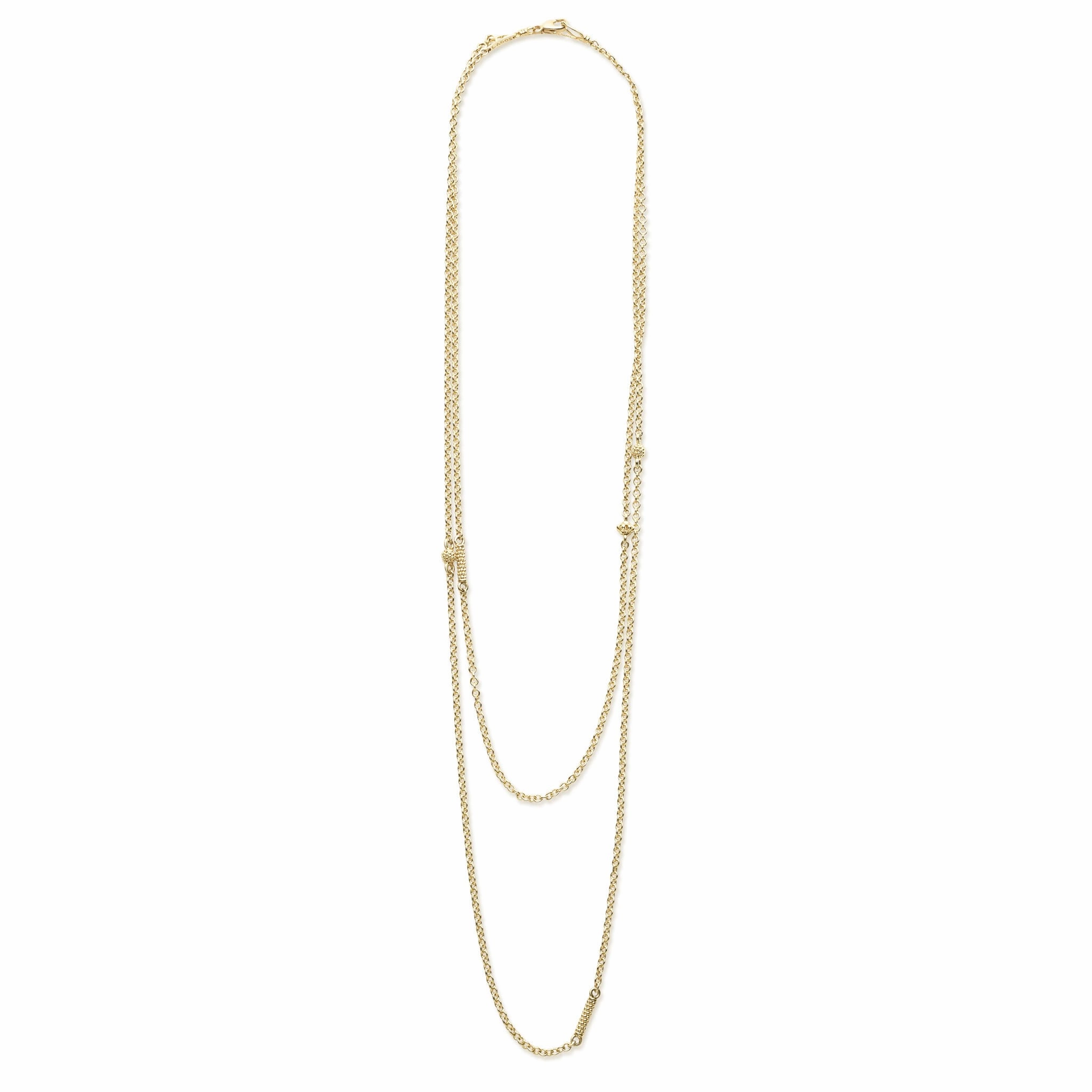 Caviar Gold 32 Inch Gold Caviar Chain Necklace