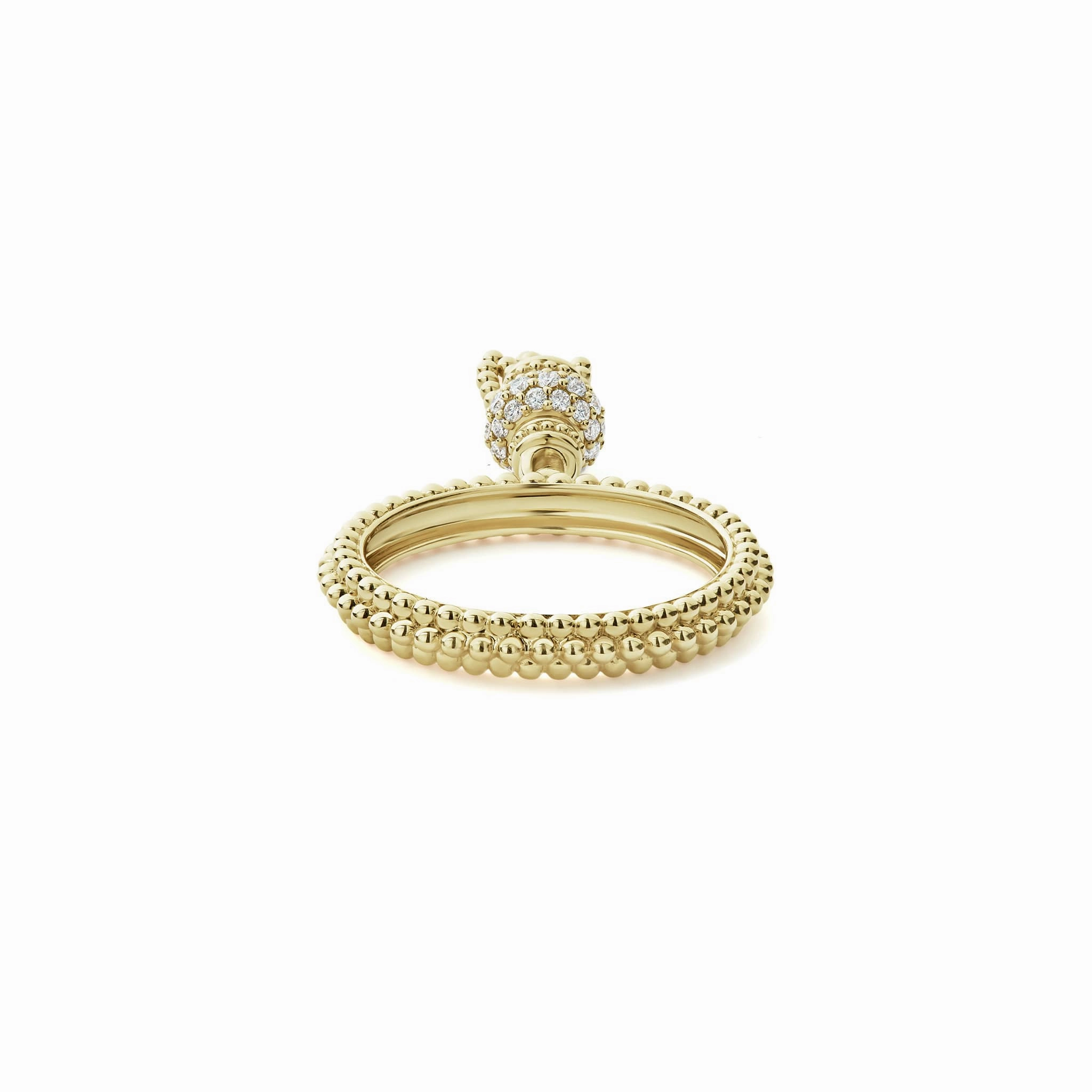 Caviar Gold Caviar Tassel Diamond Ring