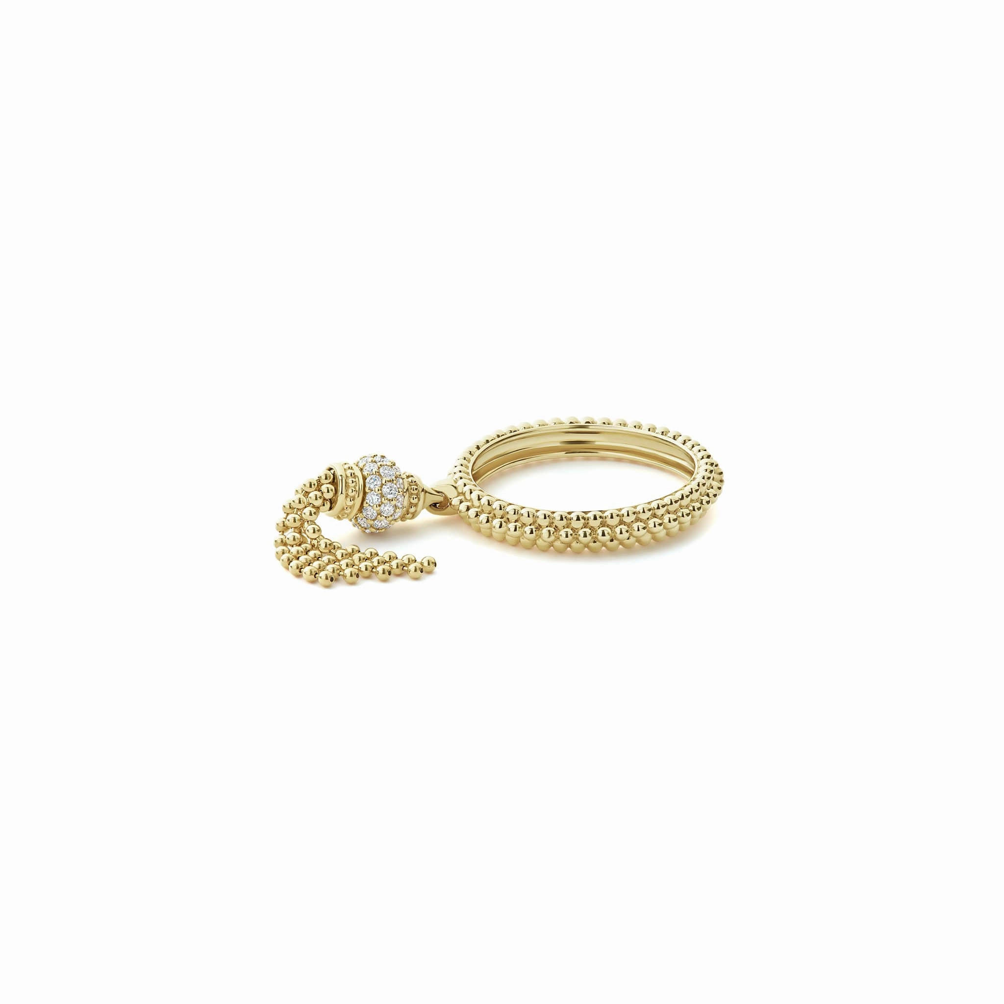 Caviar Gold Caviar Tassel Diamond Ring