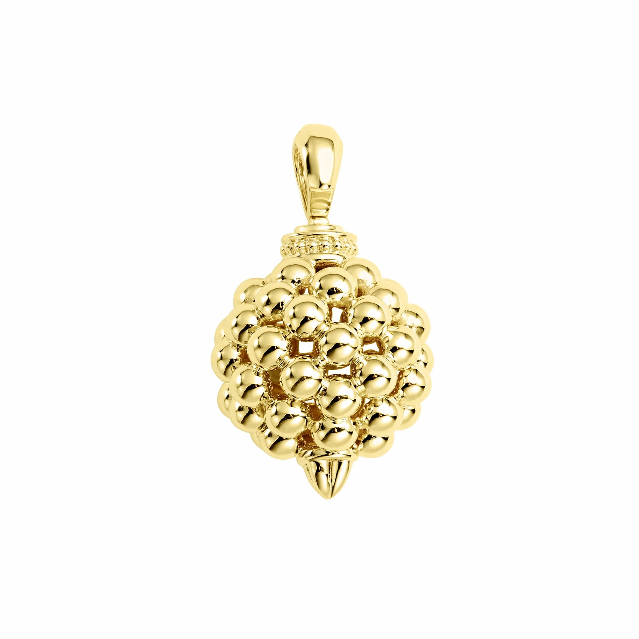 Caviar Gold Elevated Caviar Beaded Pendant