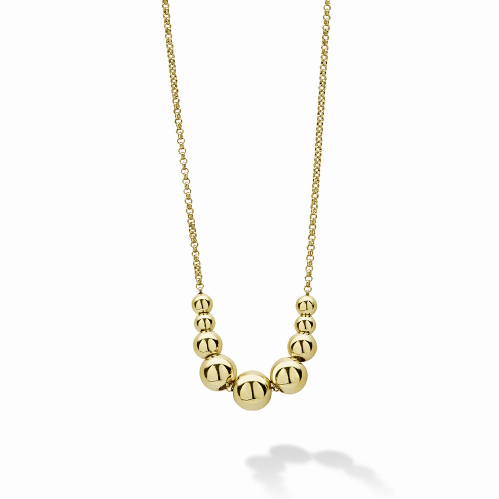Caviar Gold Graduated Bead Necklace Gift Set