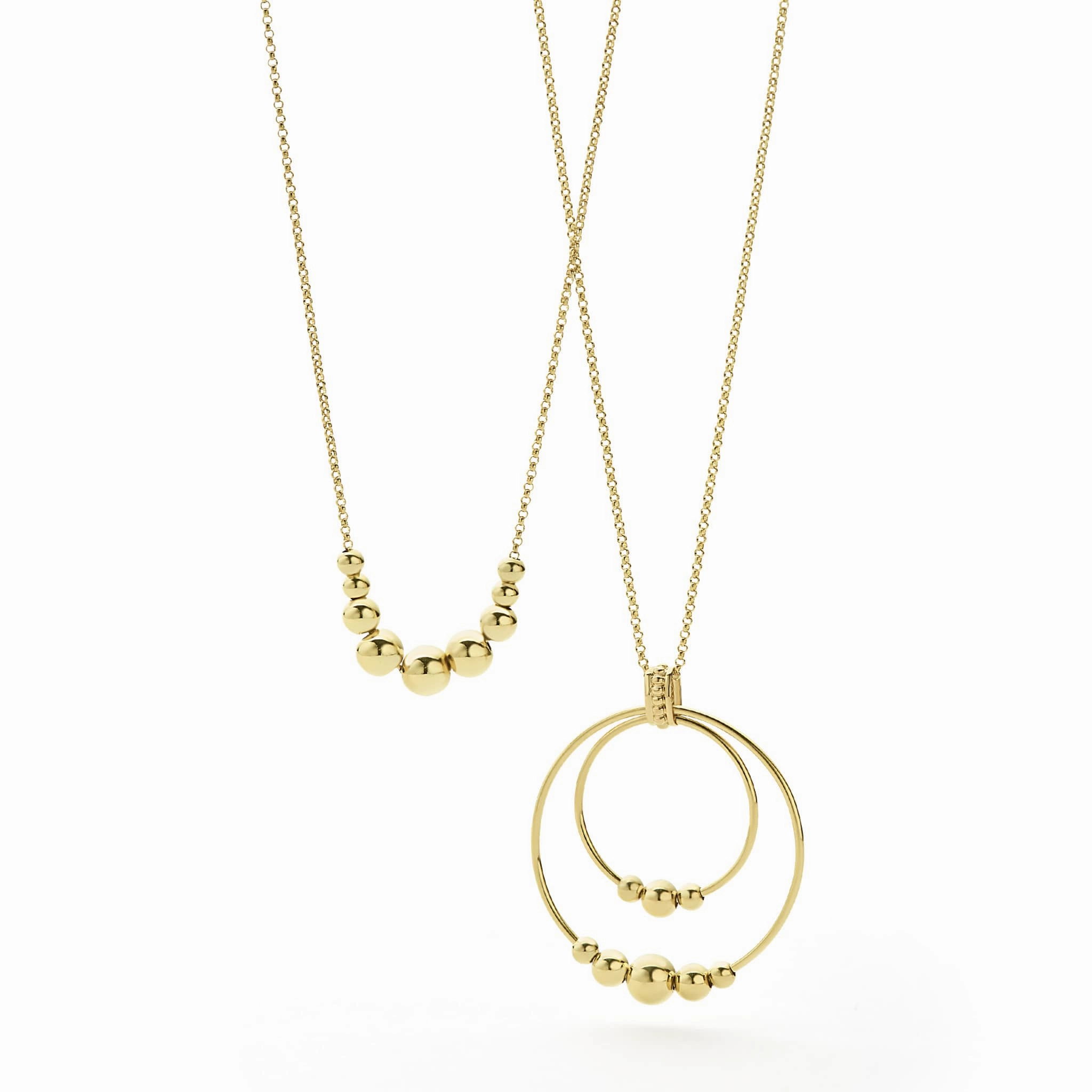 Caviar Gold Graduated Bead Necklace Gift Set