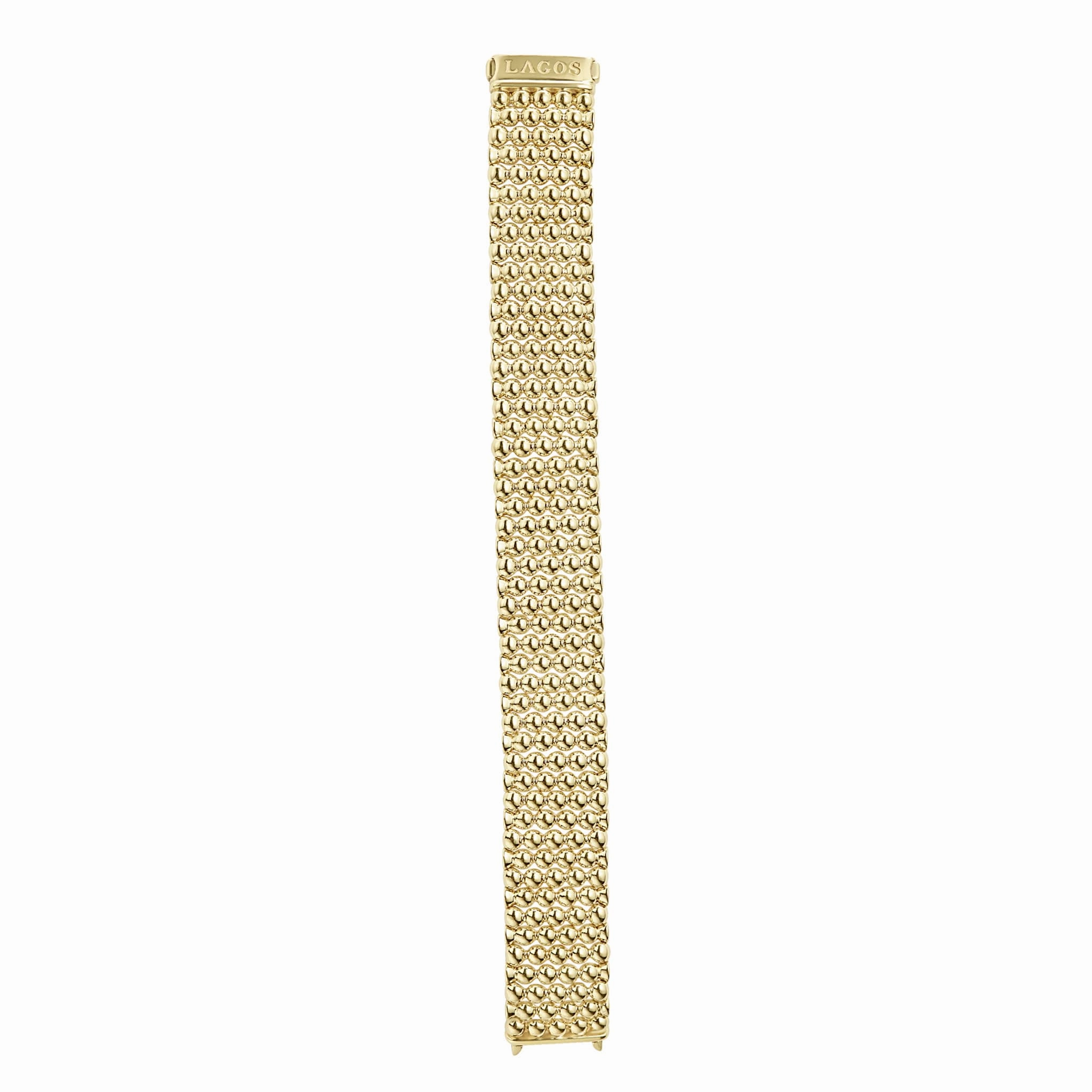 Caviar Gold Statement 18K Gold Caviar Bracelet | 20mm