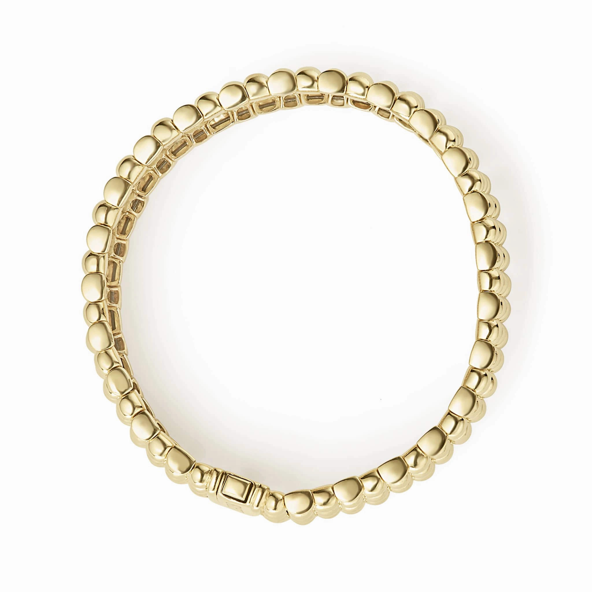 Caviar Gold Statement 18K Gold Caviar Bracelet | 20mm