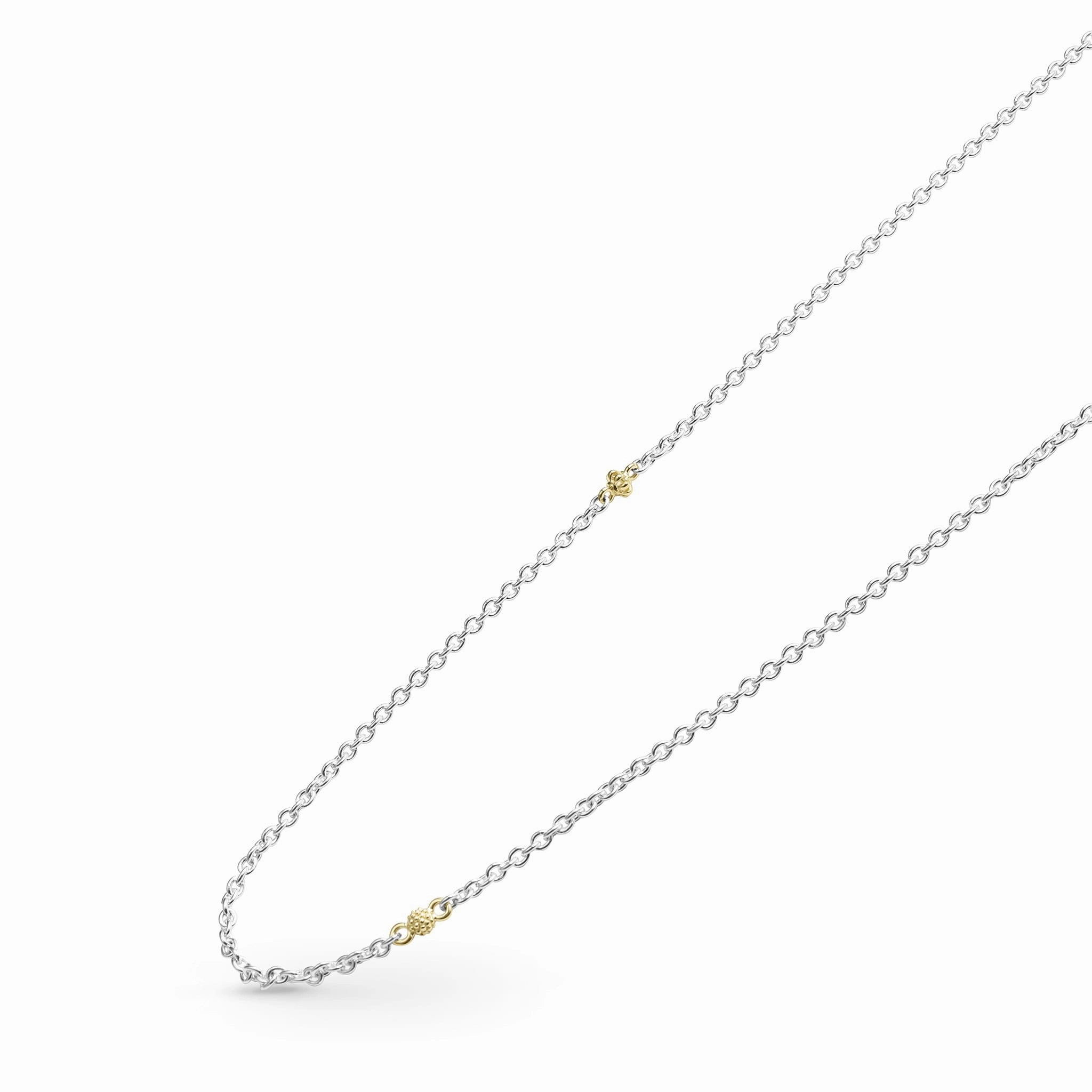 Caviar Icon 32 Inch Two-Tone Caviar Chain Necklace