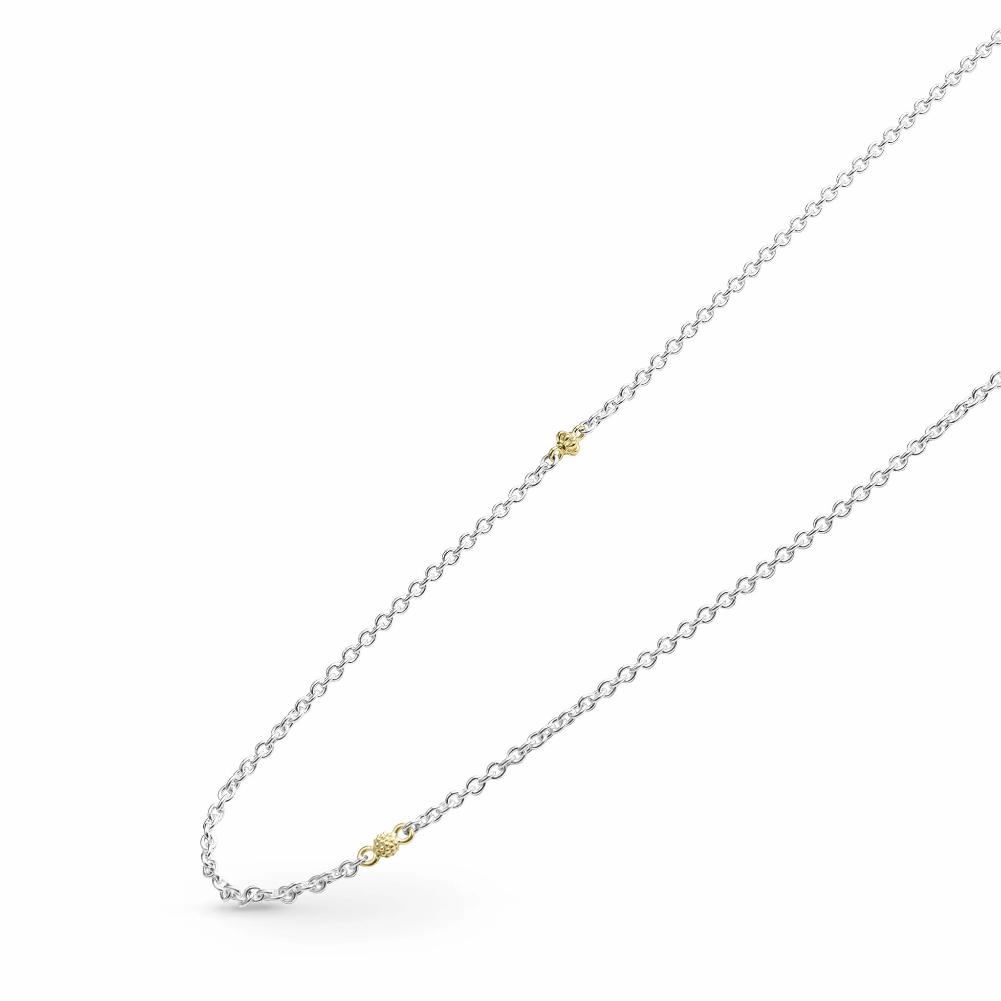 Caviar Icon 32 Inch Two-Tone Caviar Chain Necklace