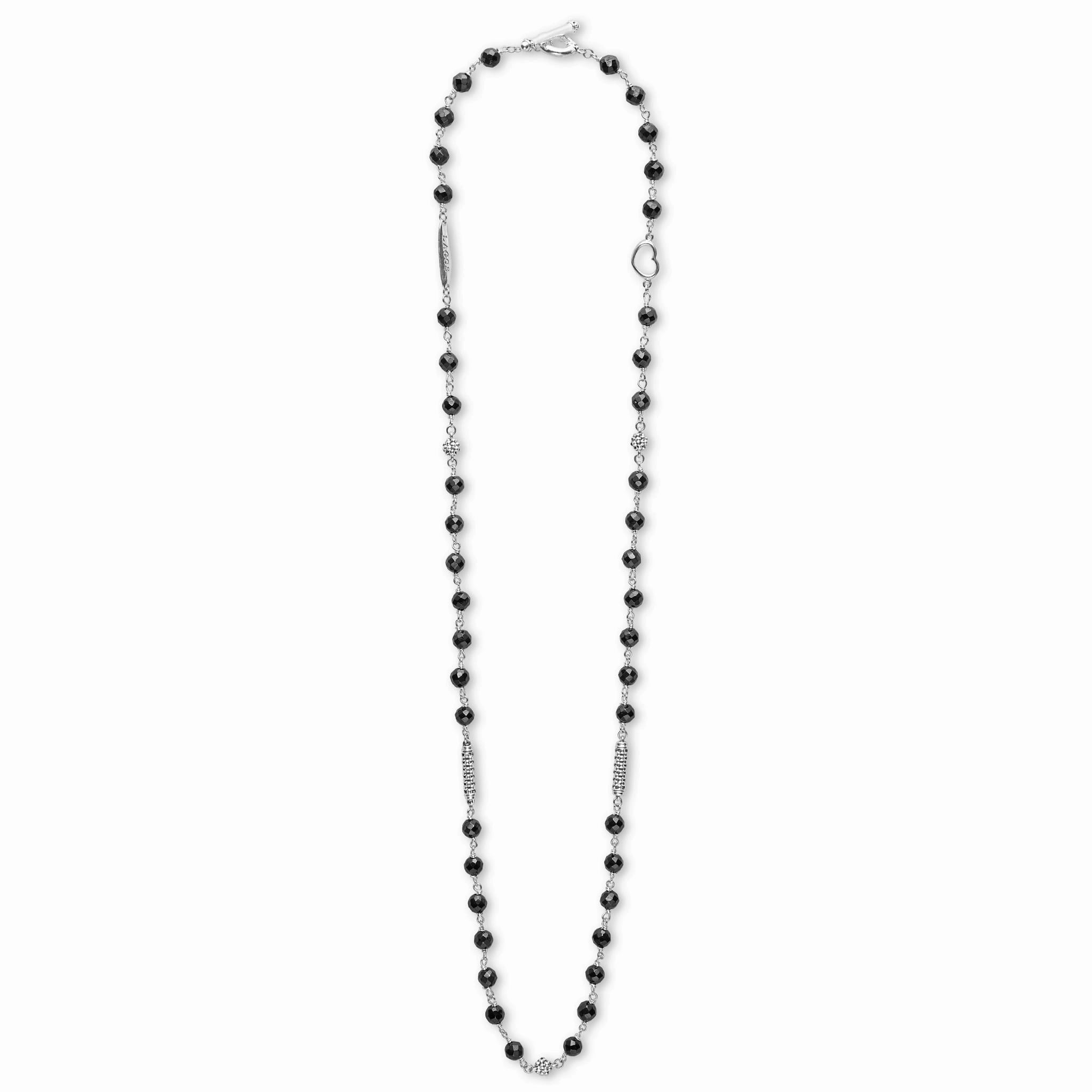 Caviar Icon Black Ceramic Beaded Necklace
