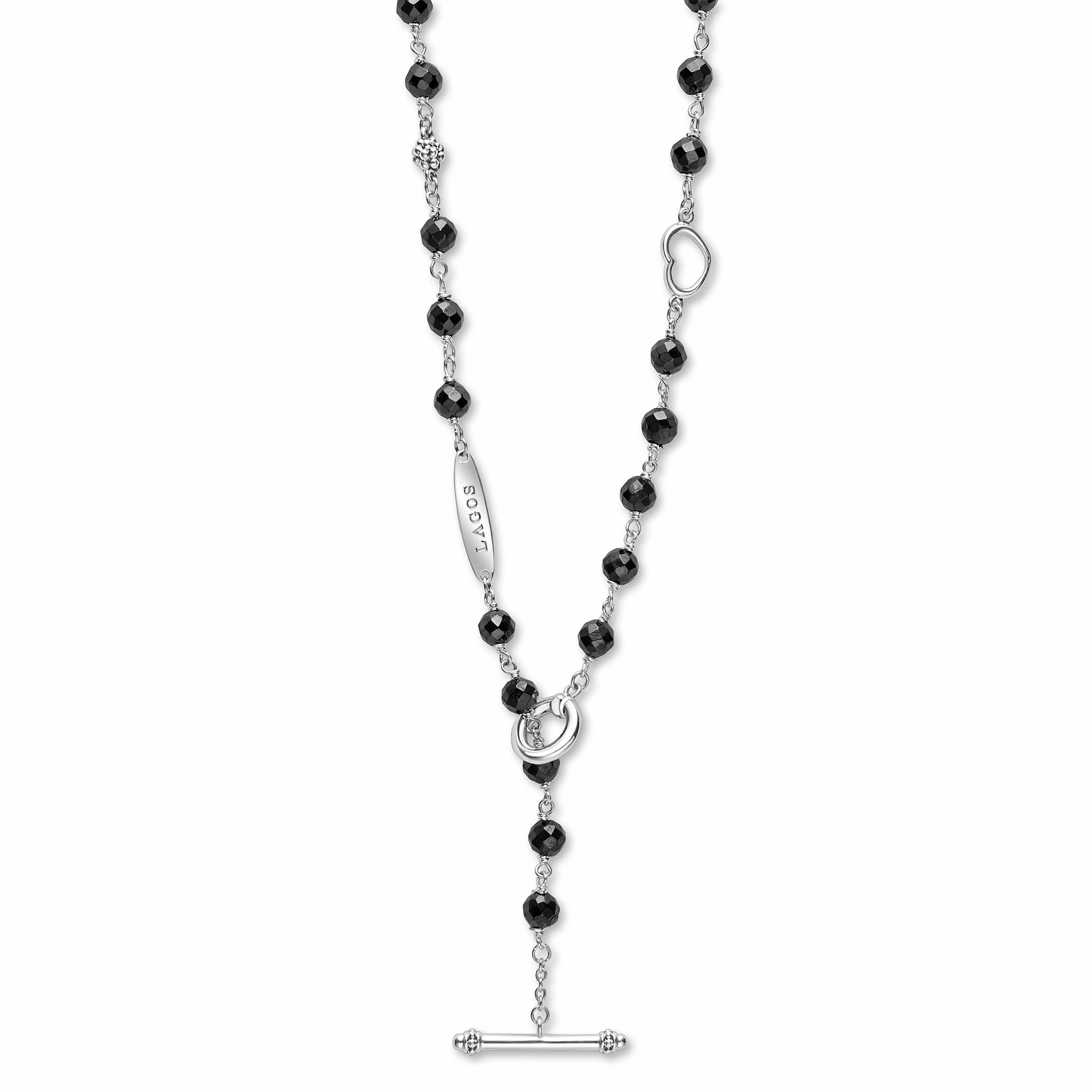 Caviar Icon Black Ceramic Beaded Necklace