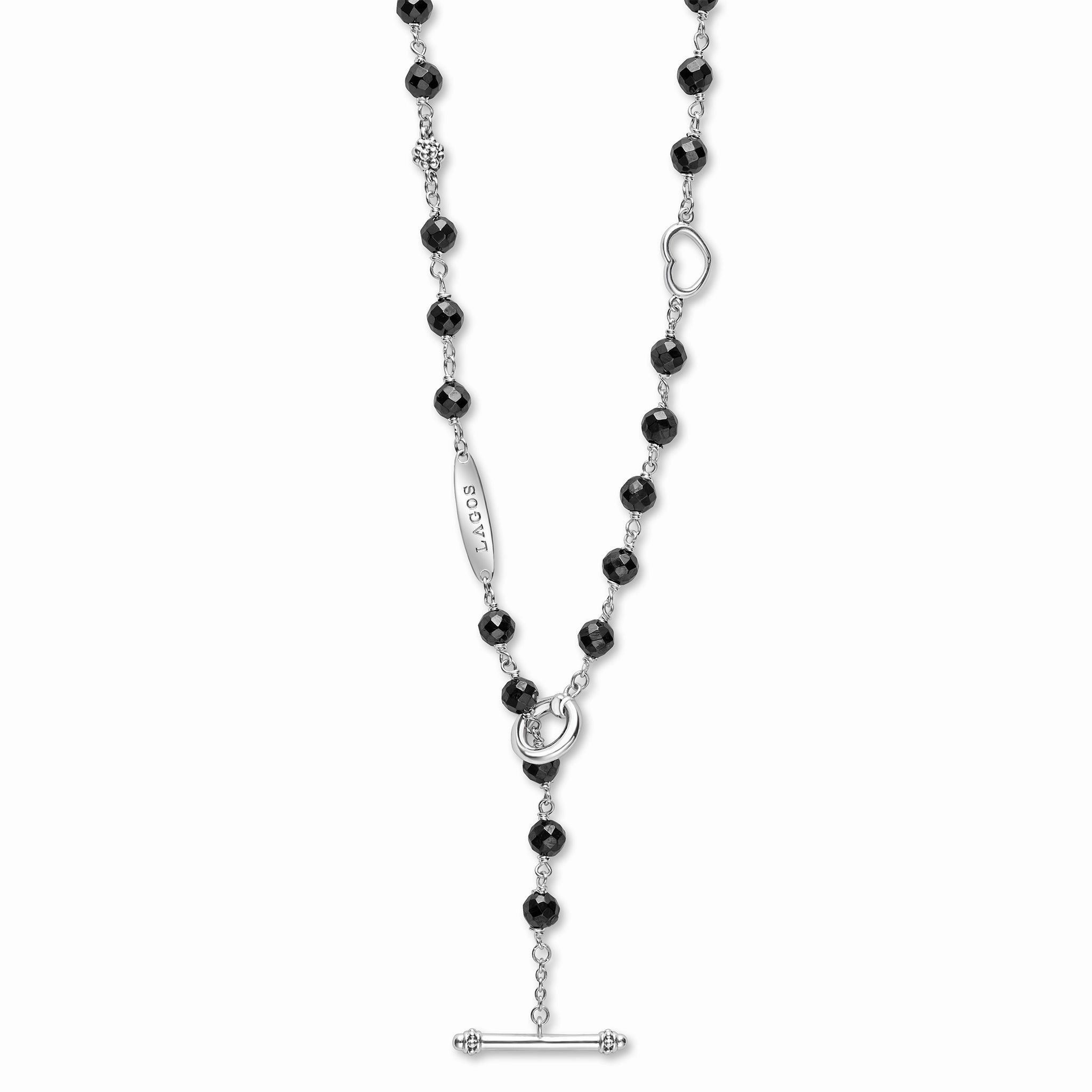 Caviar Icon Black Ceramic Beaded Necklace