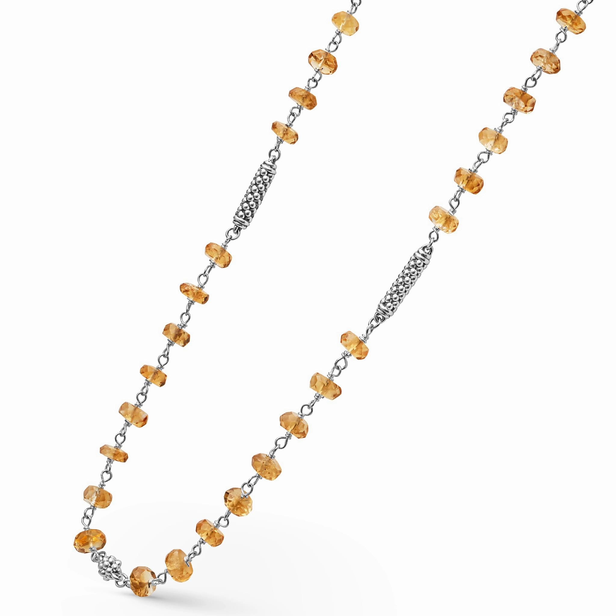 Caviar Icon Citrine Beaded Necklace