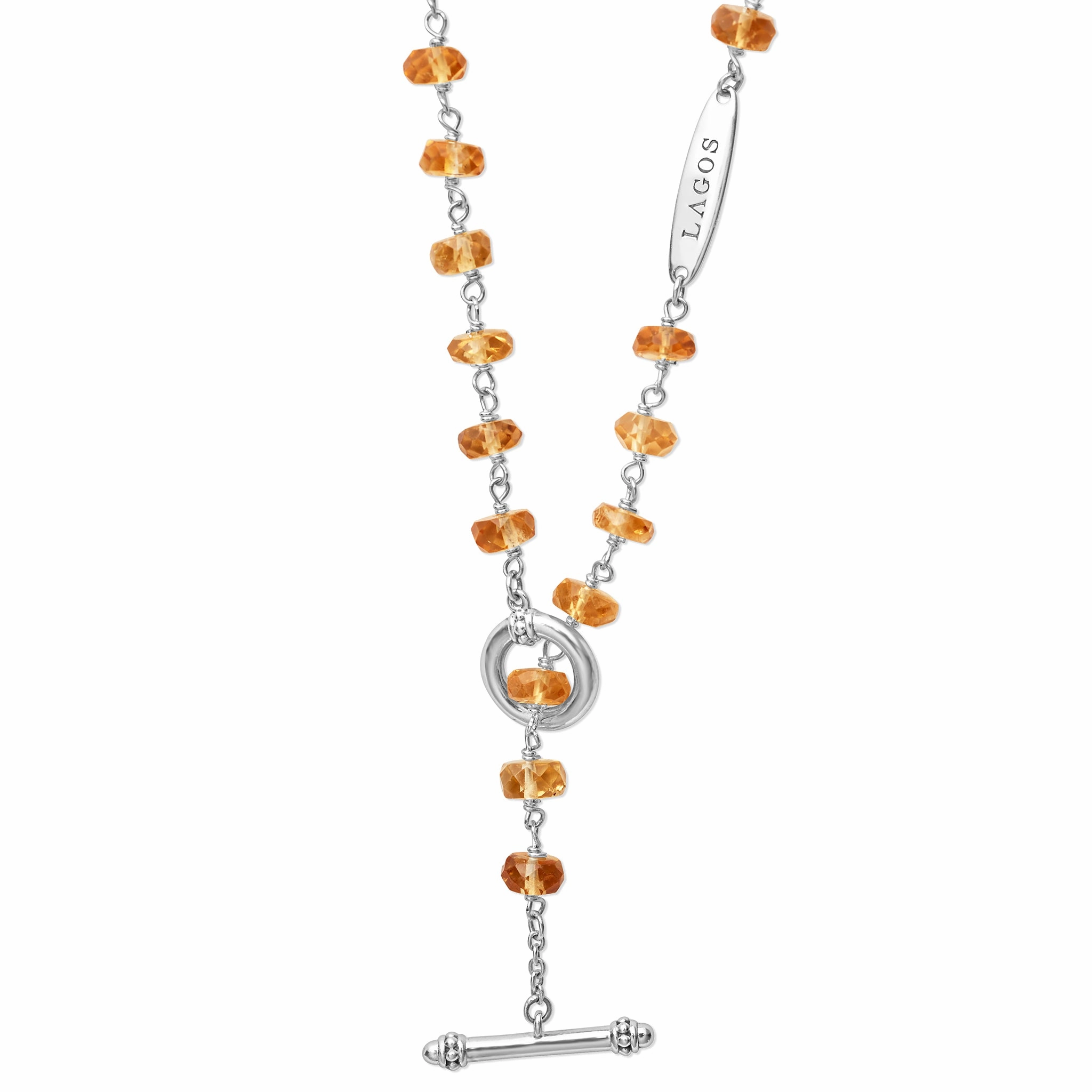 Caviar Icon Citrine Beaded Necklace