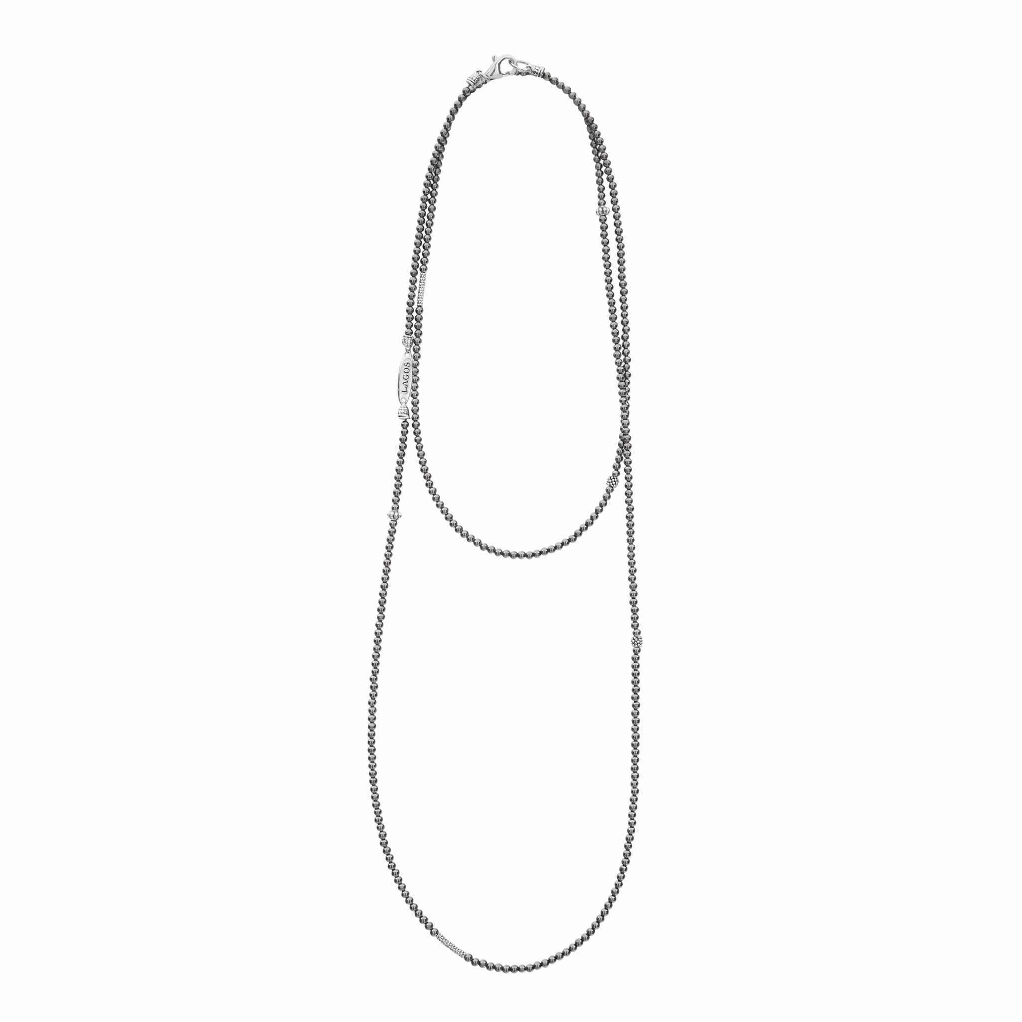 Caviar Icon Hematite Necklace