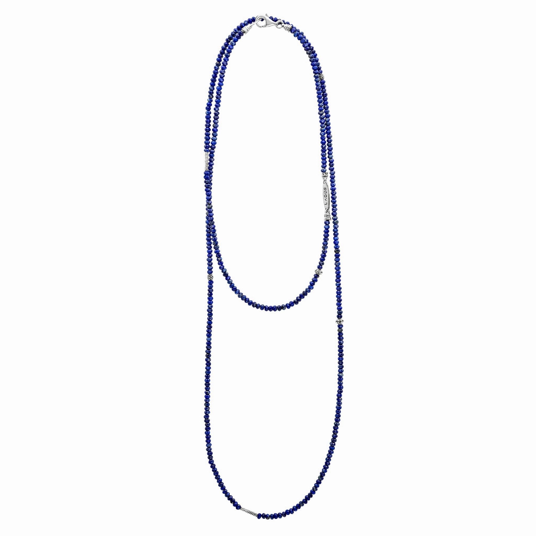 Caviar Icon Lapis Necklace