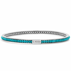 Caviar Icon Turquoise Bangle