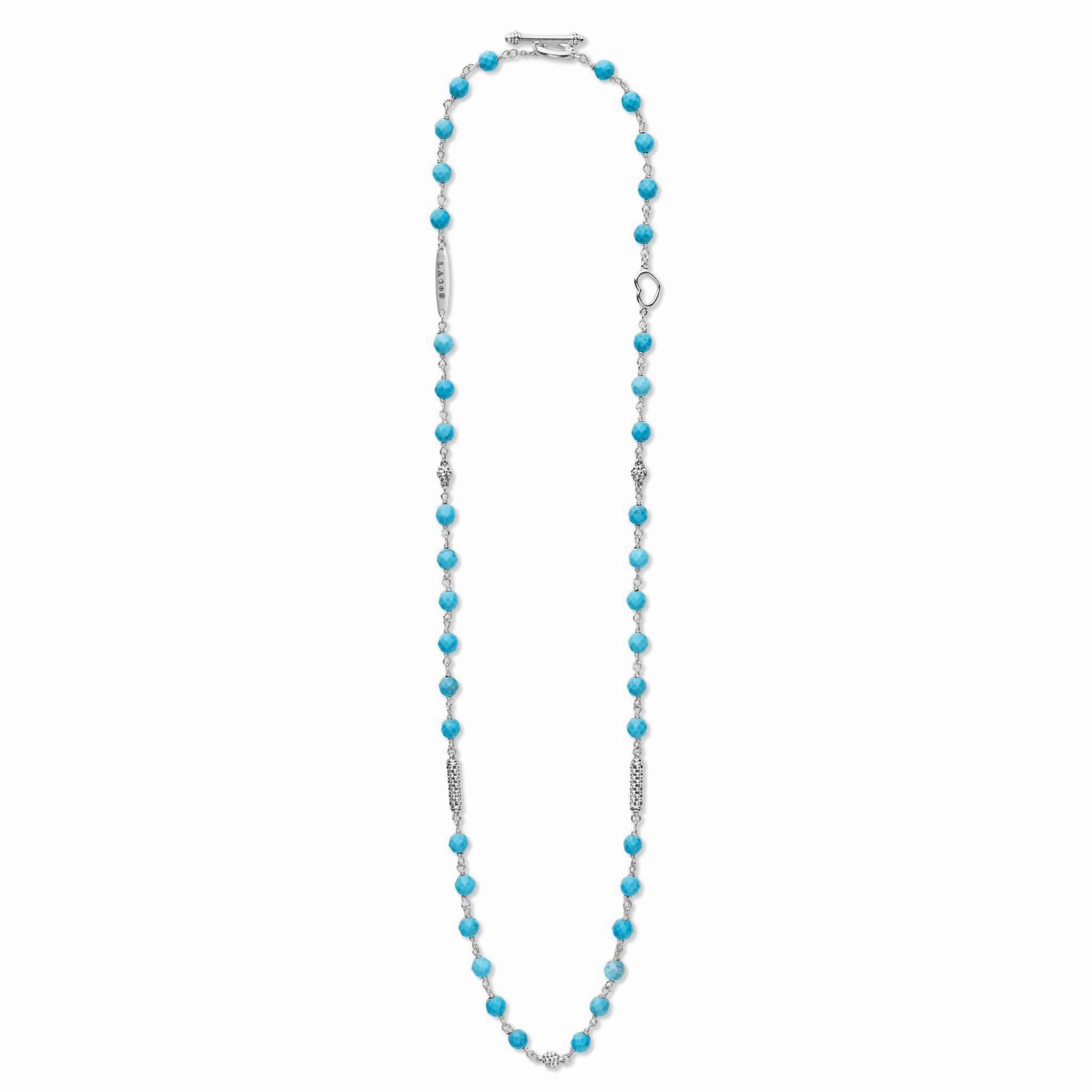 Caviar Icon Turquoise Beaded Necklace