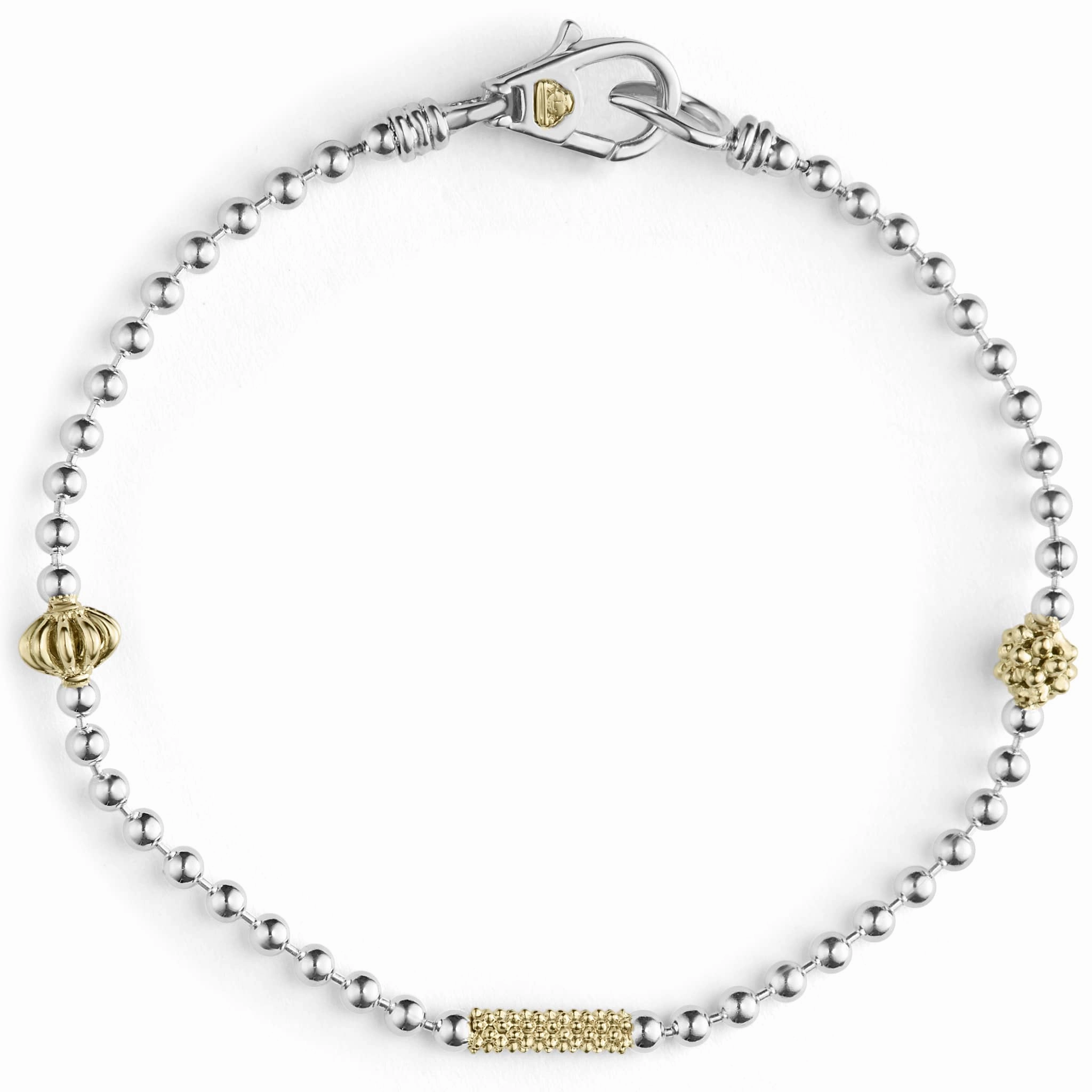 Caviar Icon Two-Tone Caviar Beaded Bracelet