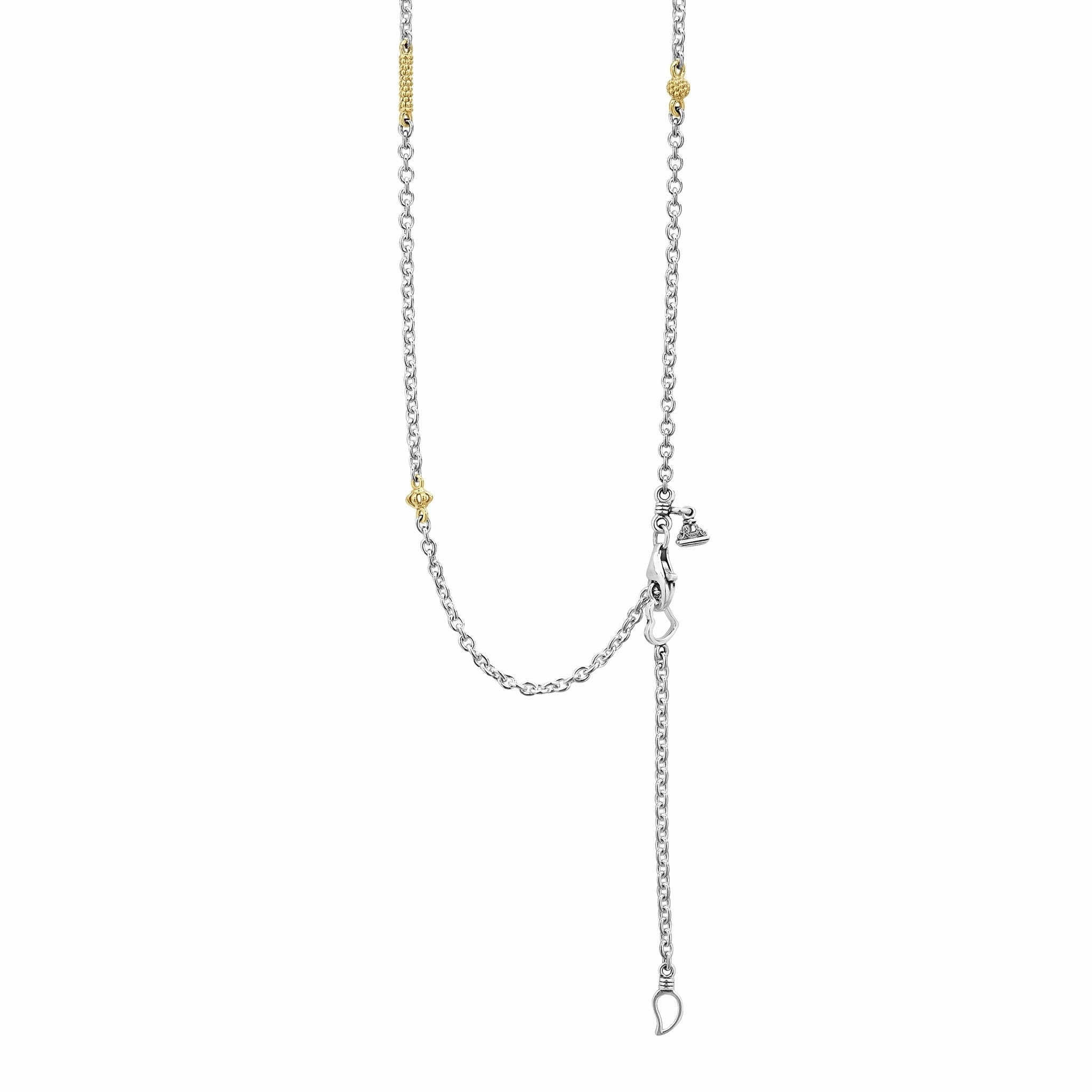 Caviar Icon Two-Tone Caviar Chain Necklace