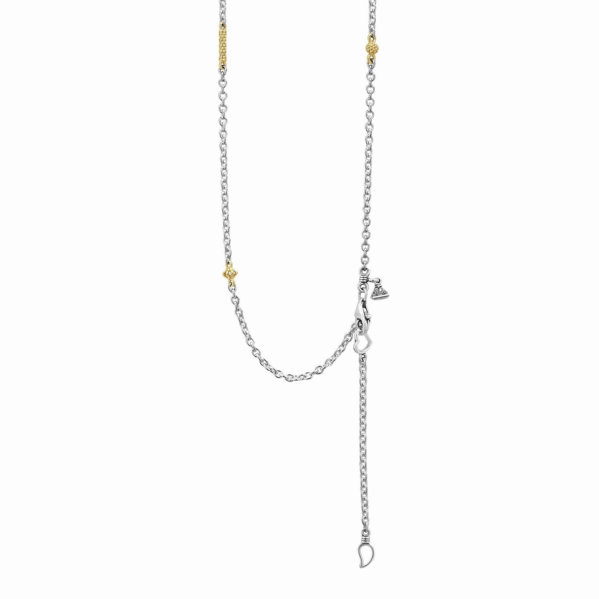 Caviar Icon Two-Tone Caviar Chain Necklace
