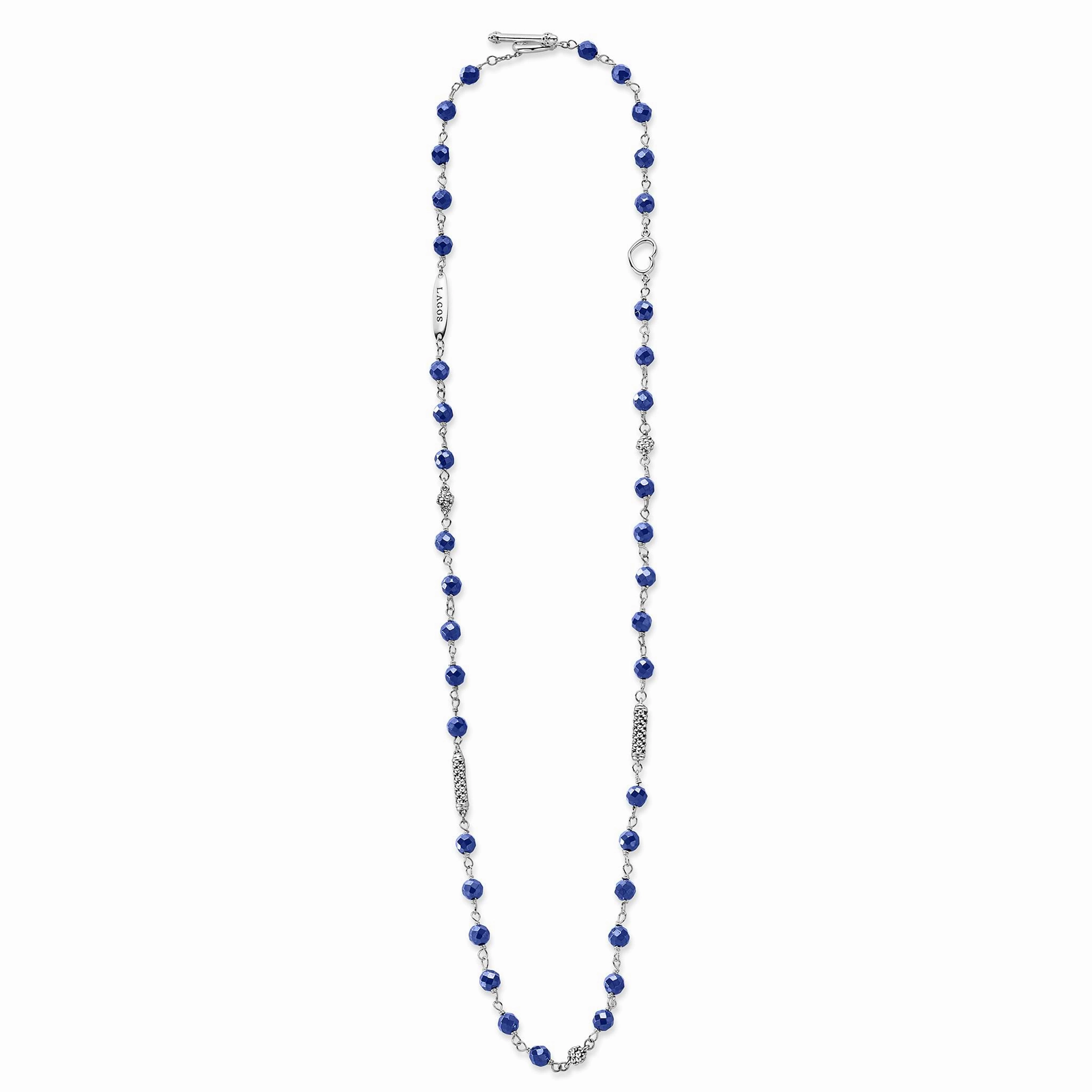 Caviar Icon Ultramarine Ceramic Beaded Necklace