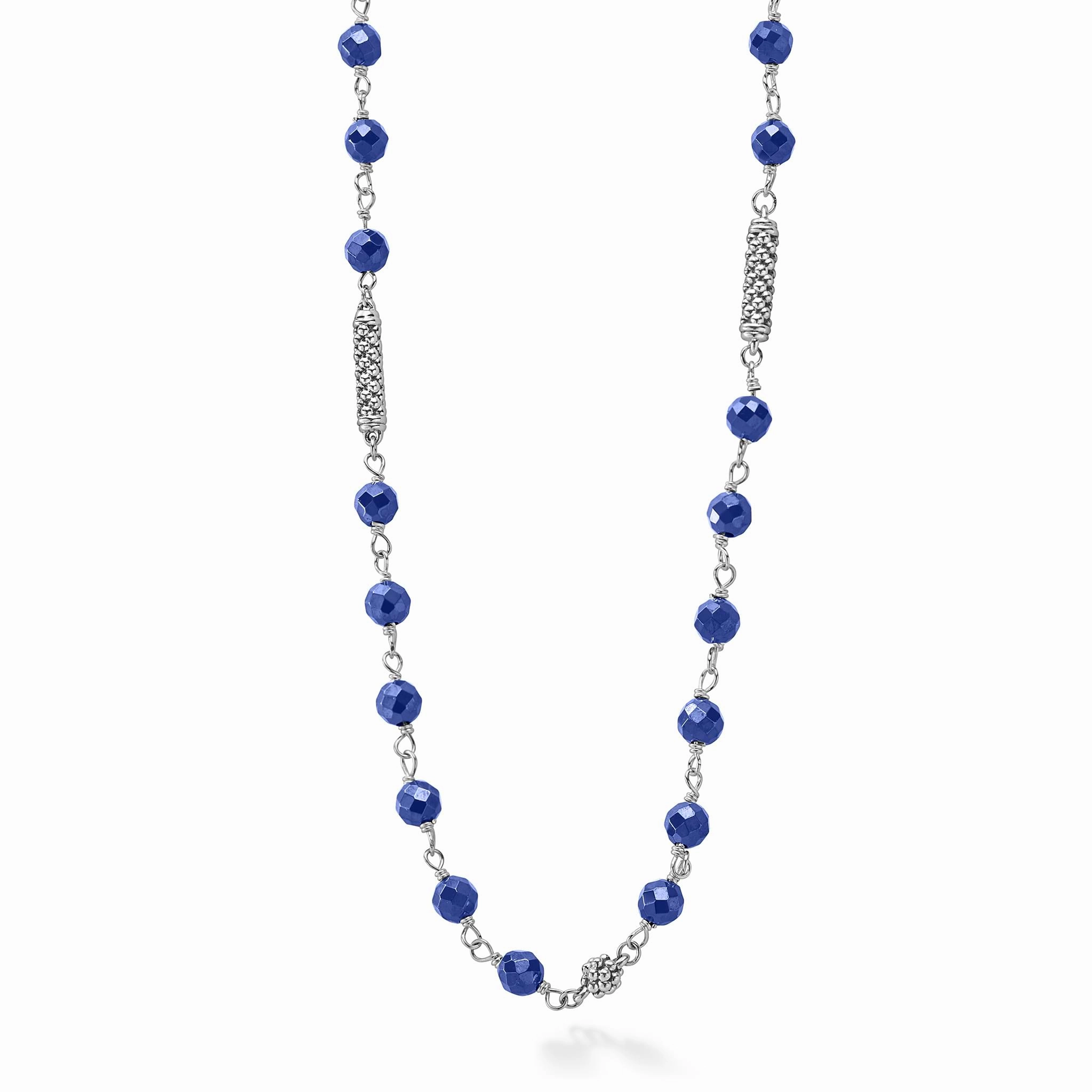 Caviar Icon Ultramarine Ceramic Beaded Necklace