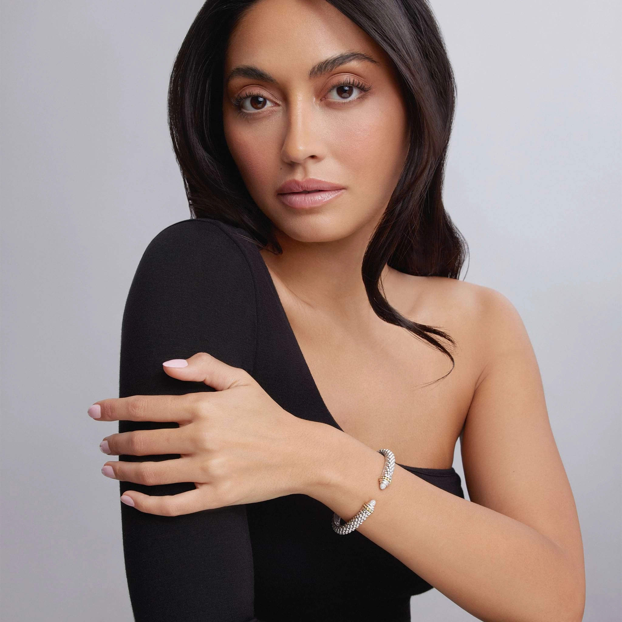 Caviar Lux Diamond Cuff Bracelet | 8mm