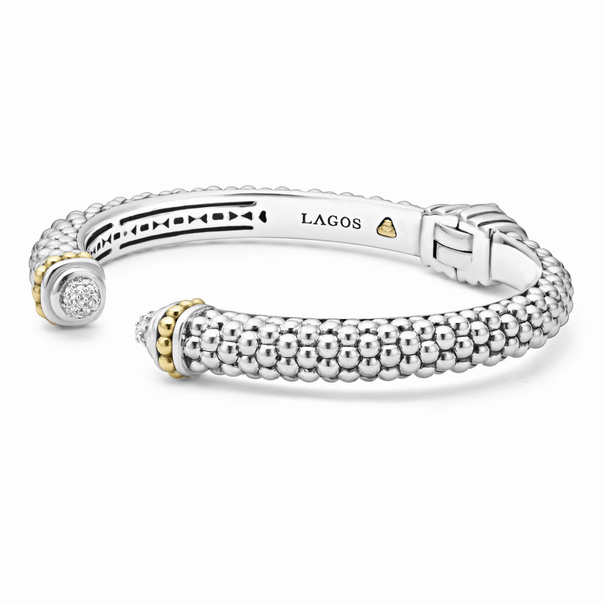 Caviar Lux Diamond Cuff Bracelet | 8mm