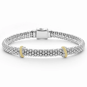 Caviar Lux Double X Caviar Diamond Bracelet | 6mm