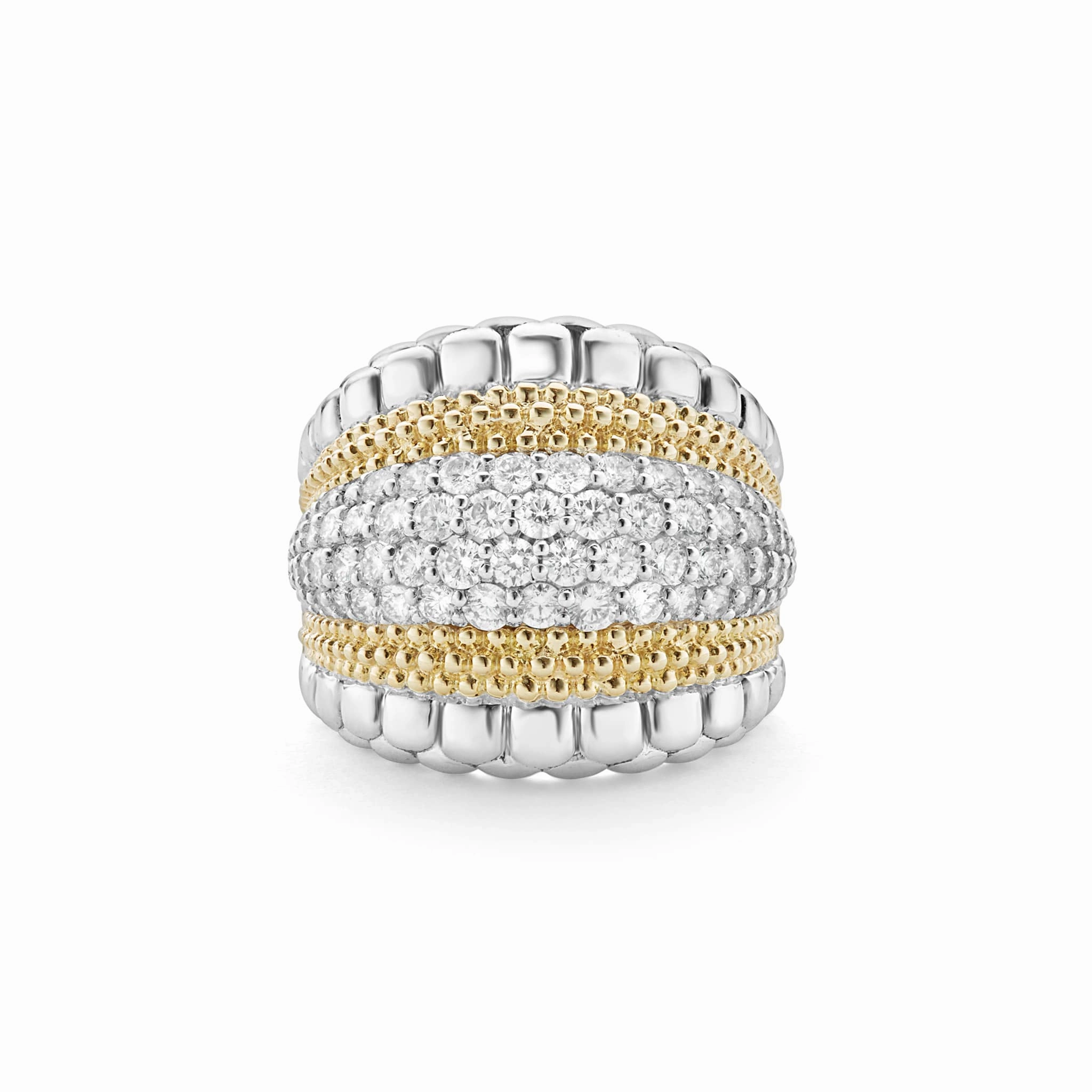 Caviar Lux Large Diamond Statement Ring