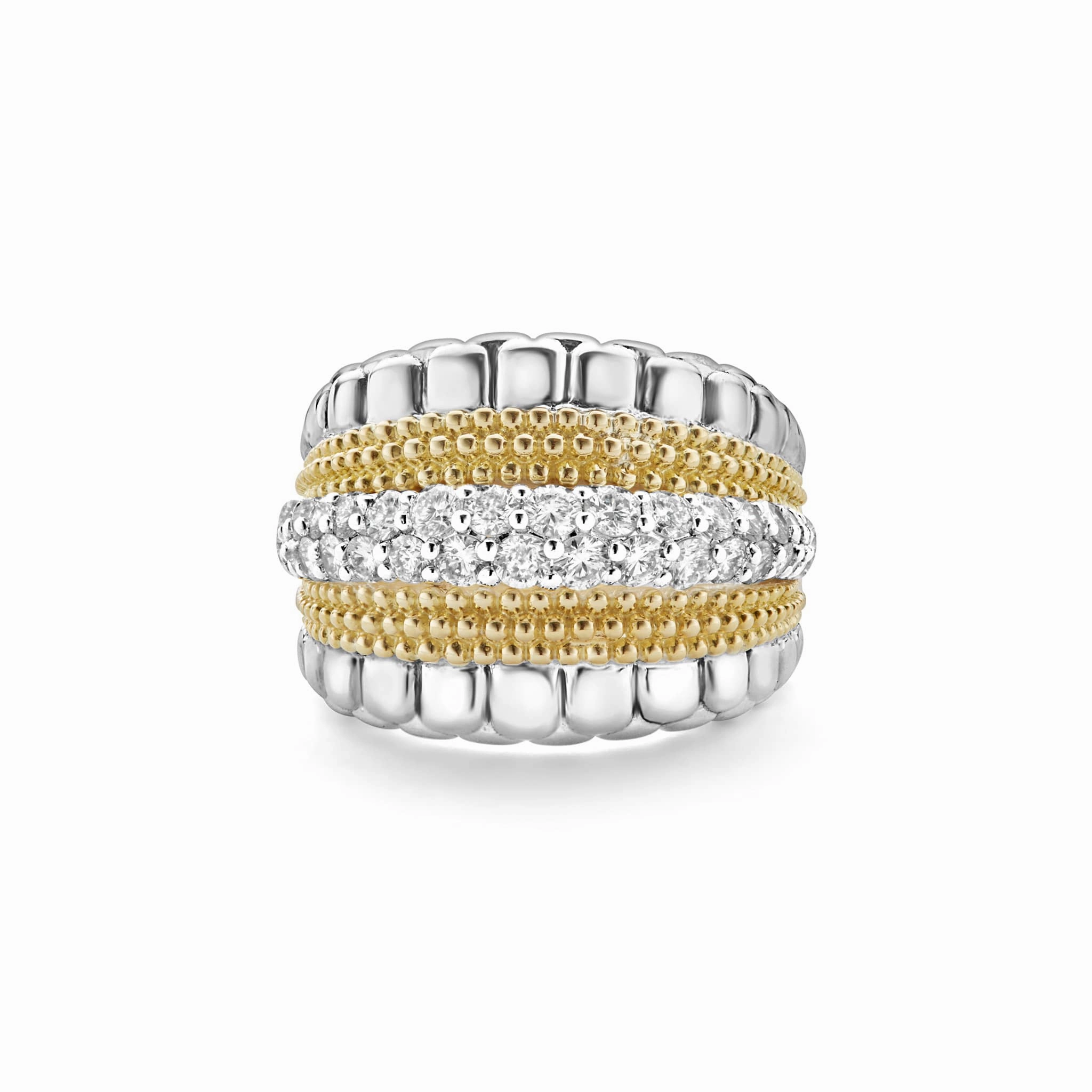 Caviar Lux Small Diamond Statement Ring