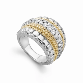 Caviar Lux Small Diamond Statement Ring