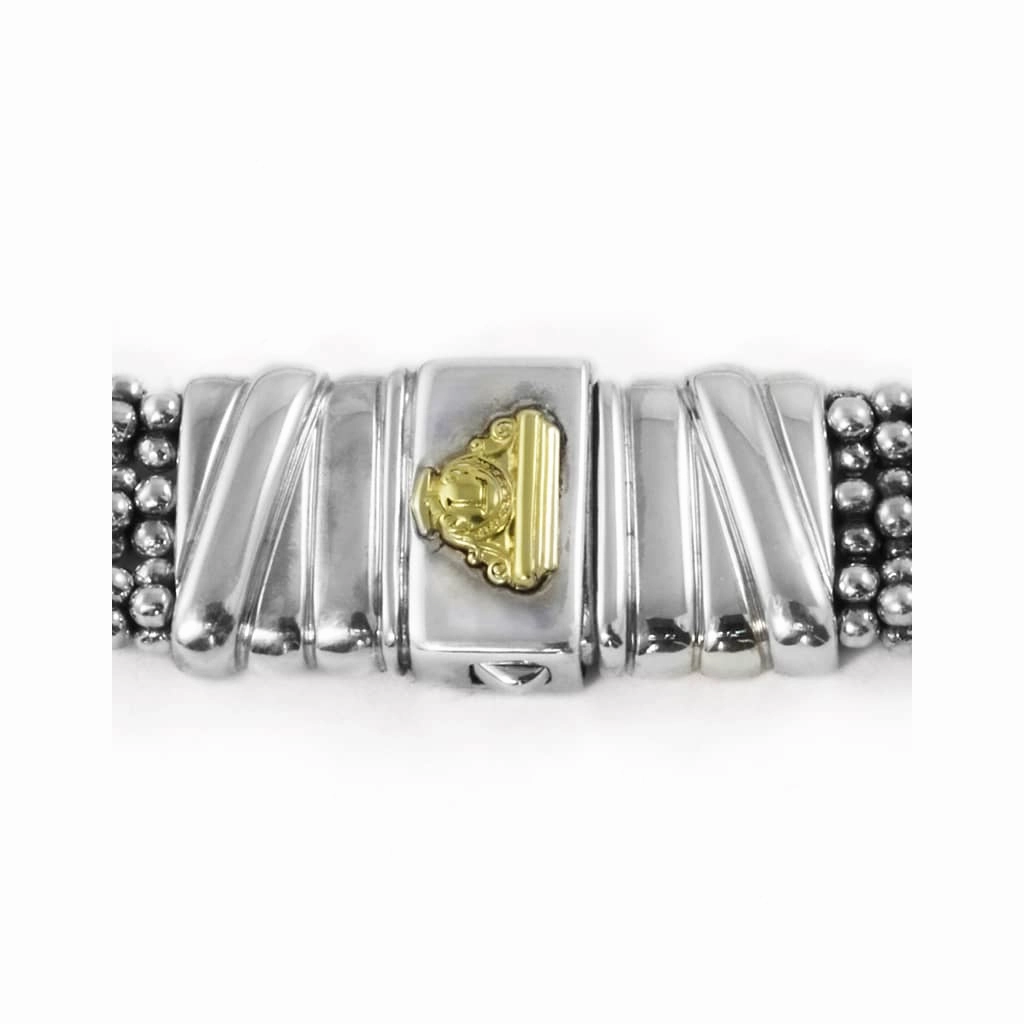 Caviar Lux Statement Two-Tone Caviar Diamond Necklace