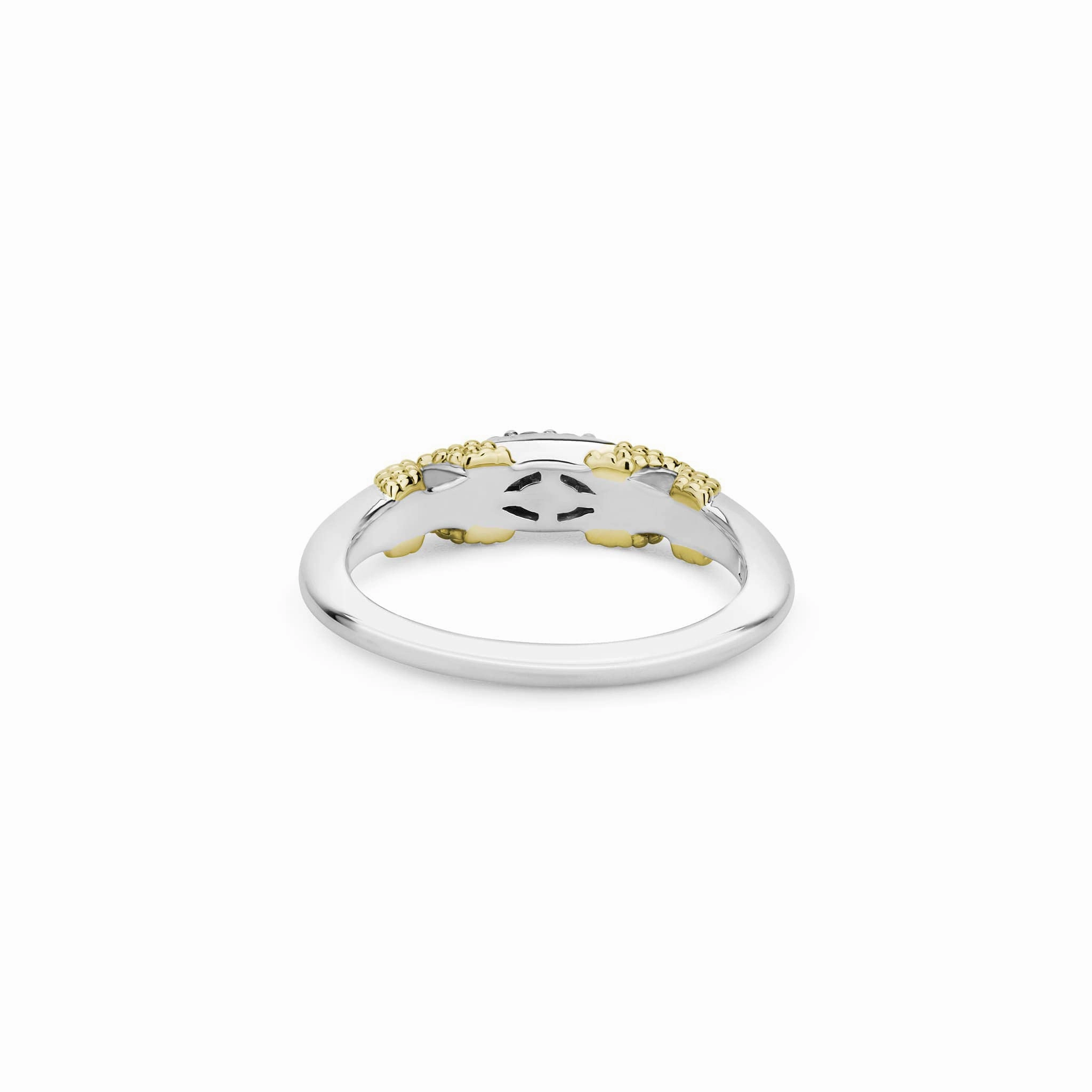 Caviar Lux X Diamond Caviar Stacking Ring