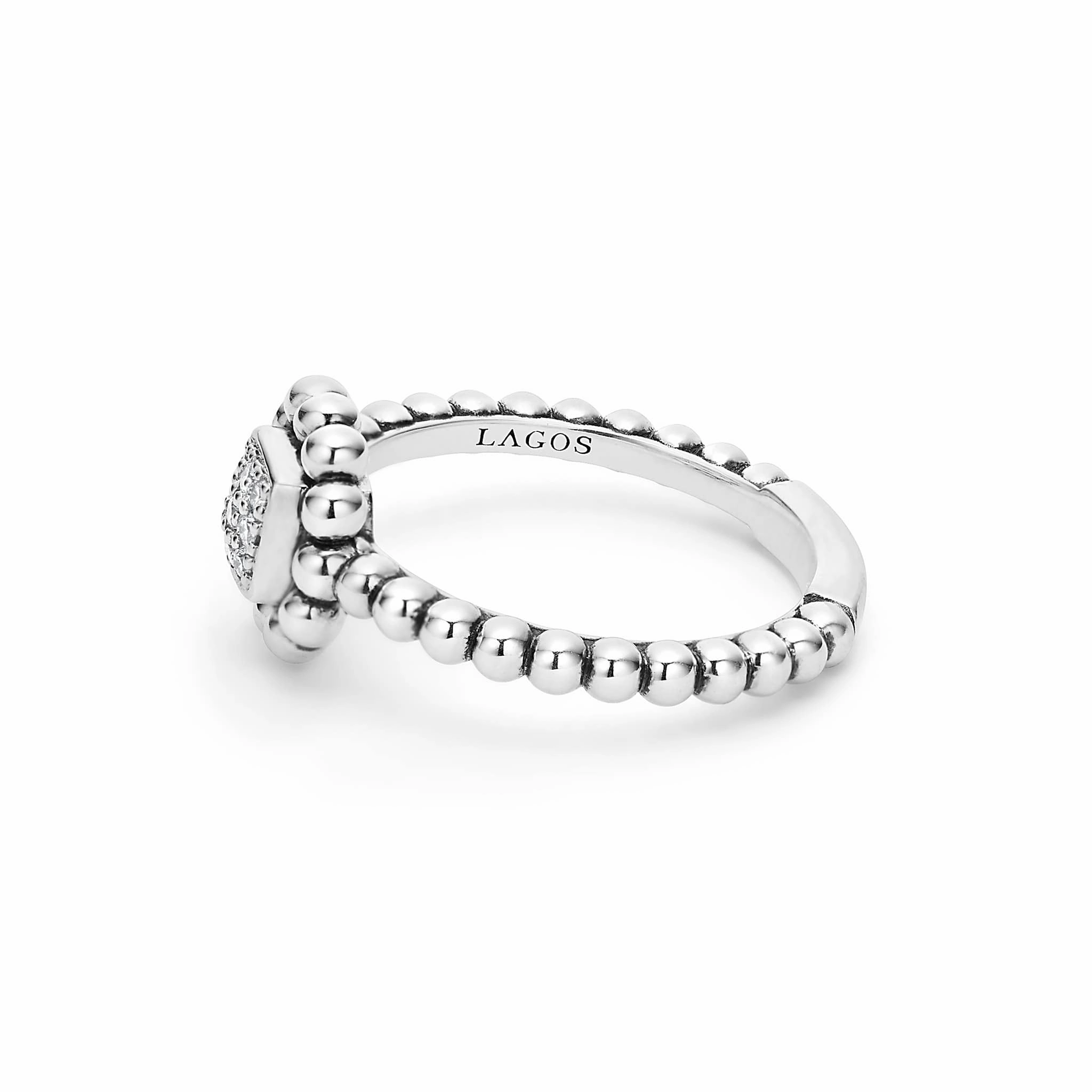 Caviar Spark Caviar Square Diamond Ring