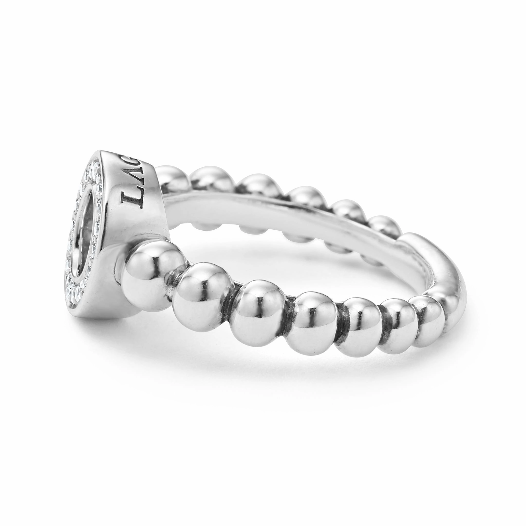 Caviar Spark Diamond Circle Ring