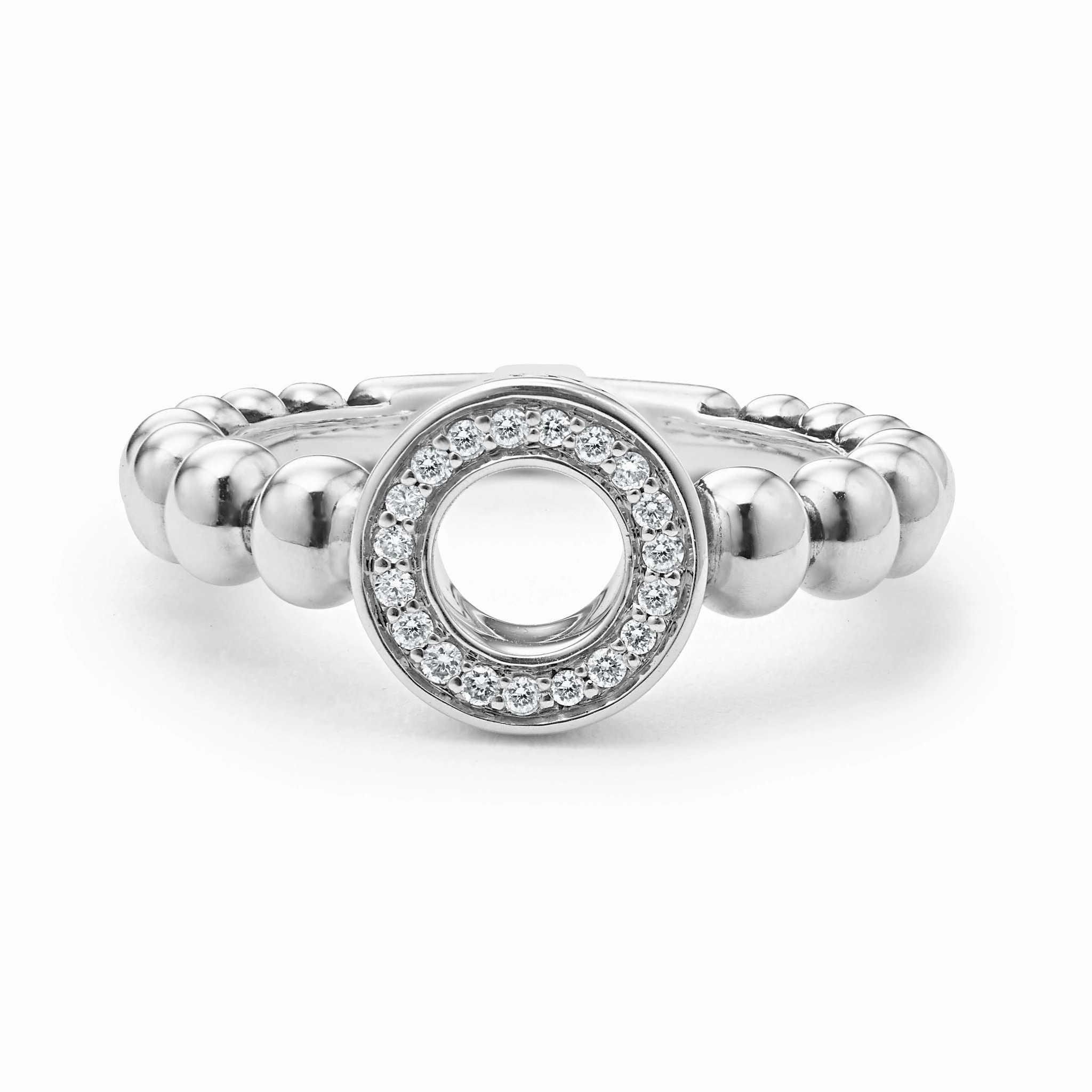 Caviar Spark Diamond Circle Ring