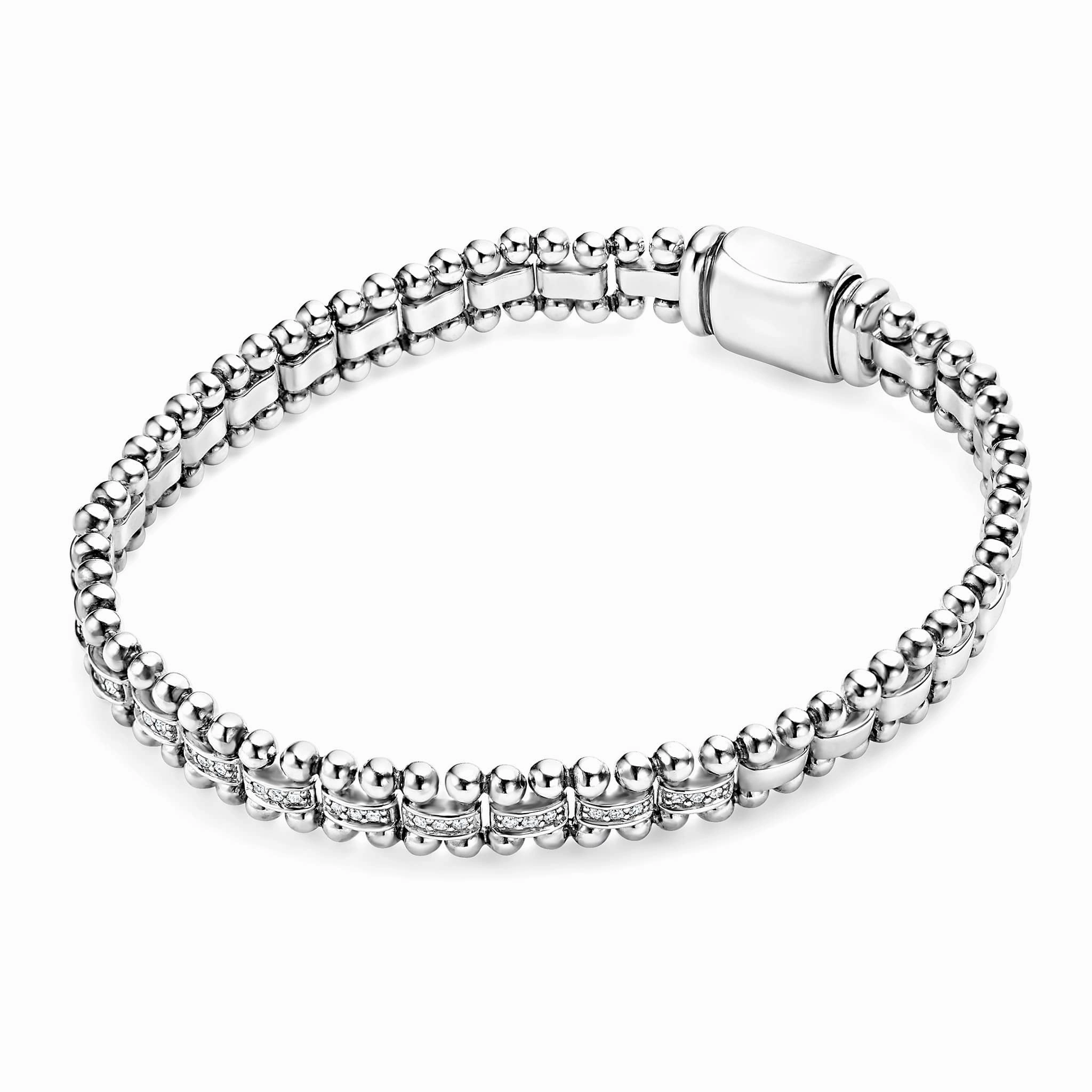 Caviar Spark Diamond Link Bracelet | 7mm