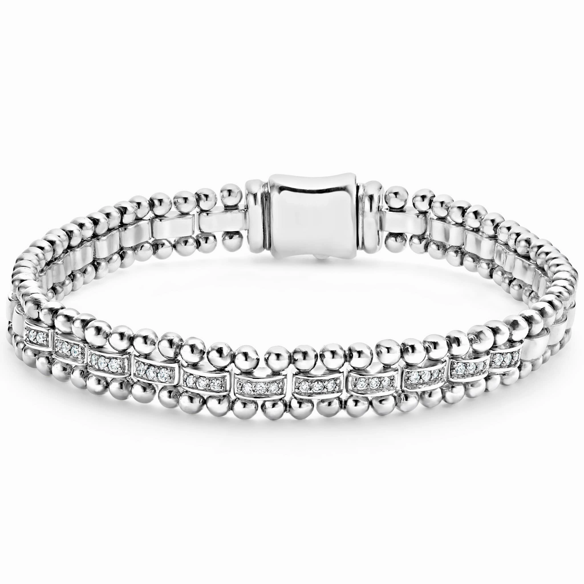 Caviar Spark Diamond Link Bracelet | 7mm