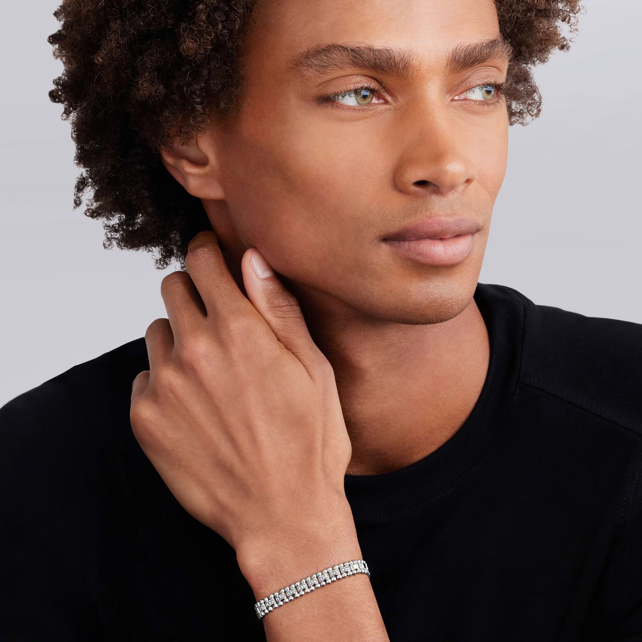 Caviar Spark Diamond Link Bracelet | 7mm