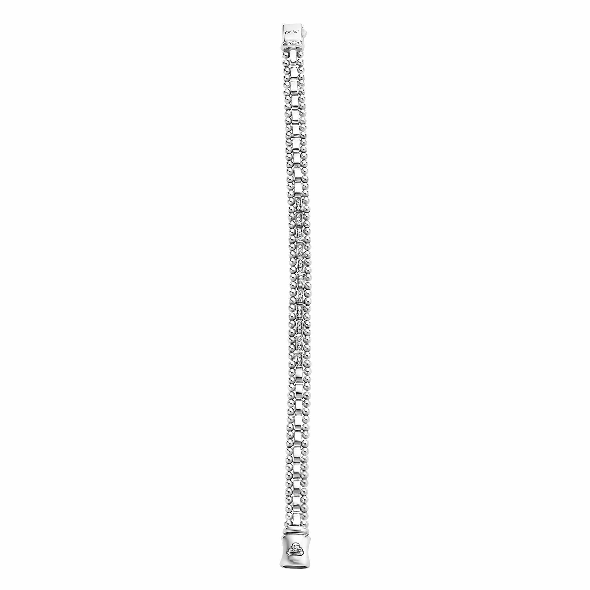 Caviar Spark Diamond Link Bracelet | 7mm