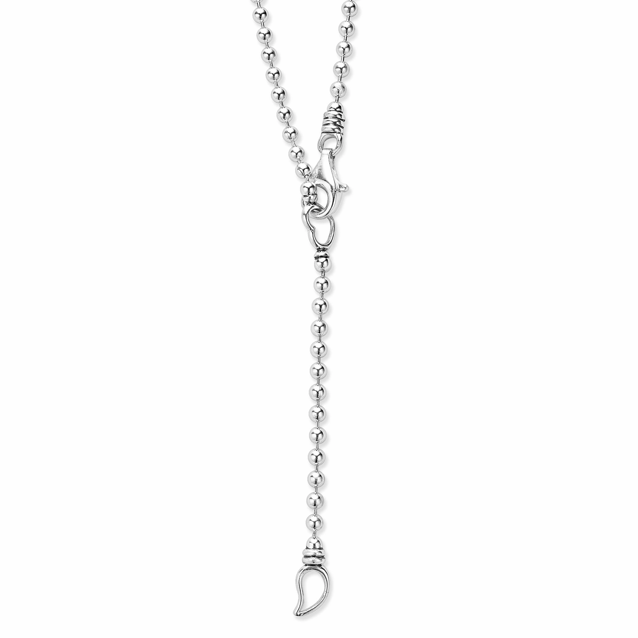 Caviar Spark Key Diamond Pendant Necklace