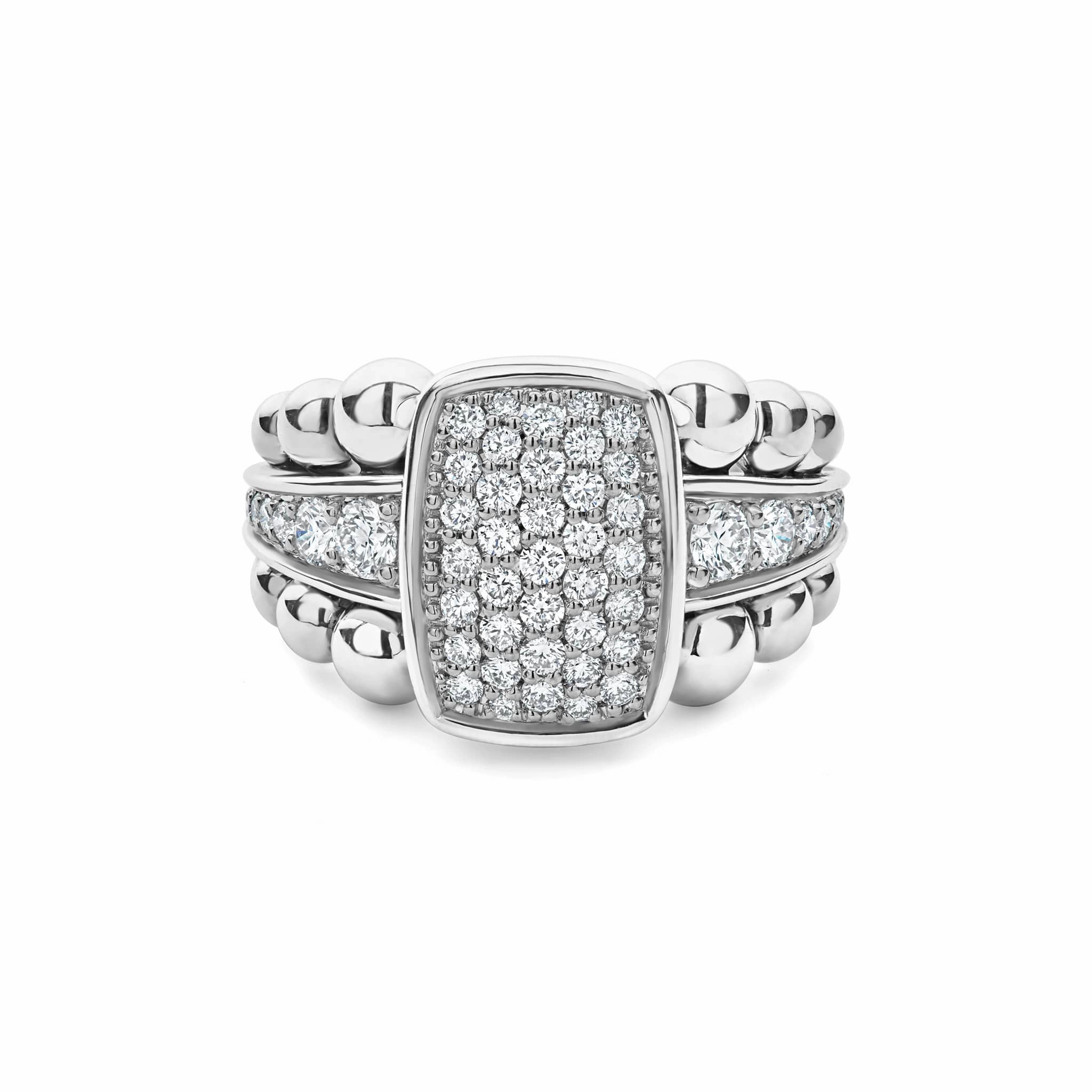 Caviar Spark Large Diamond Statement Ring